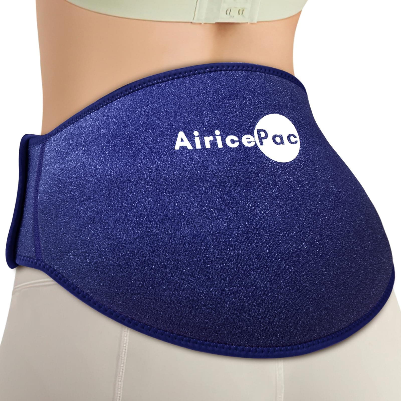 Ice Pack for Back Pain Relief, Reusable Gel Lower Back Wrap, Cold Compress Therapy for Waist Lumbar Injuries, Sciatic Nerve, Herniated or Degenerative Disc, Coccyx, Tailbone Pain Blue