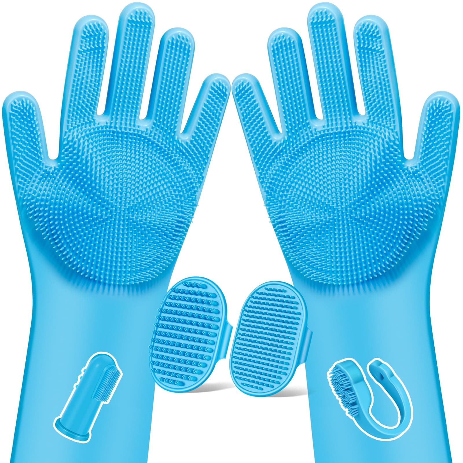 6PCS Pet Grooming Kit(Light Blue)