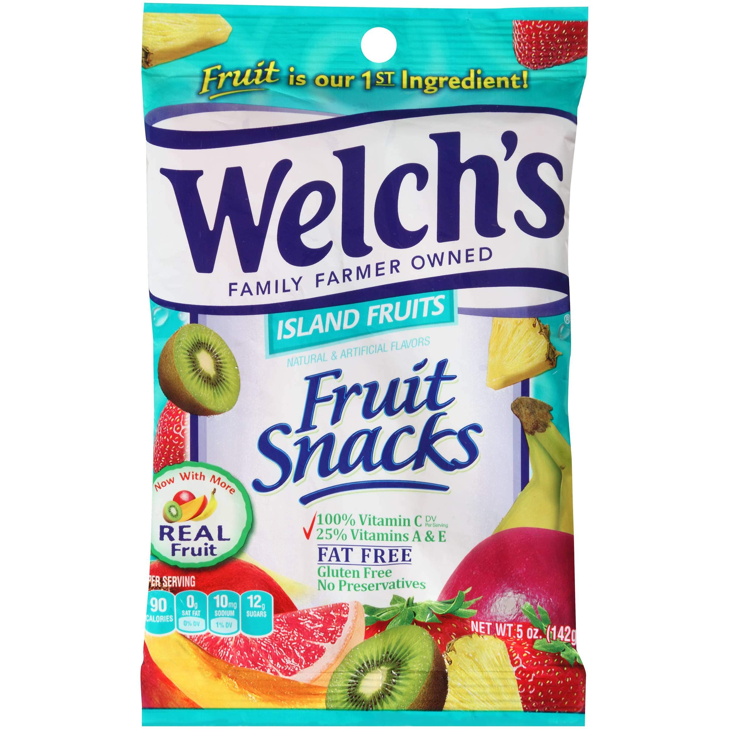 Welchs Island Fruit Snacks, 5 Ounce - 12 per case.
