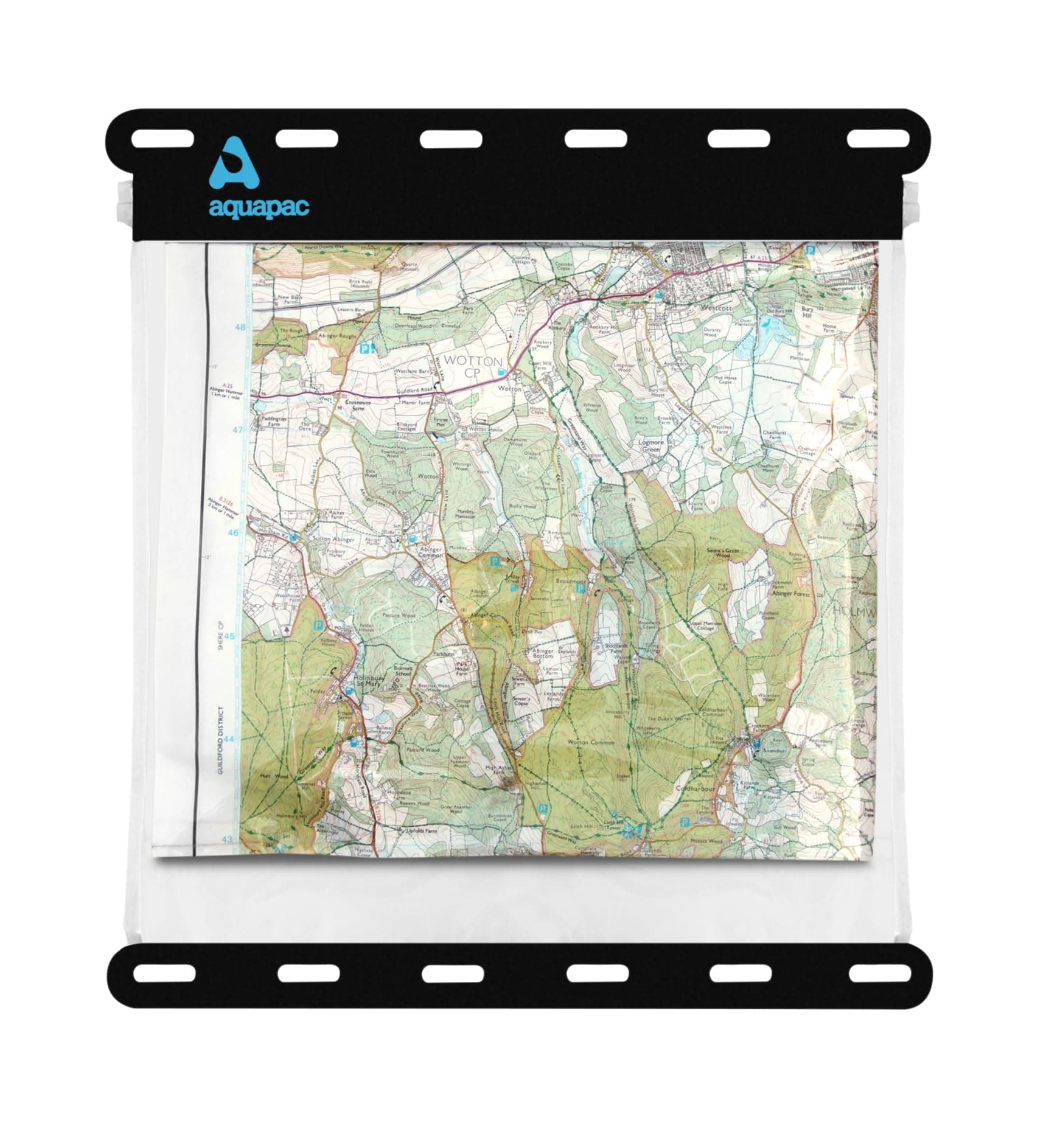 Aquapac Waterproof Map Holder While Outdoors or Hiking - Clear Plastic Case for Kayaking and a Waterproof Bag for Camping Accessories - Large 30x30cm