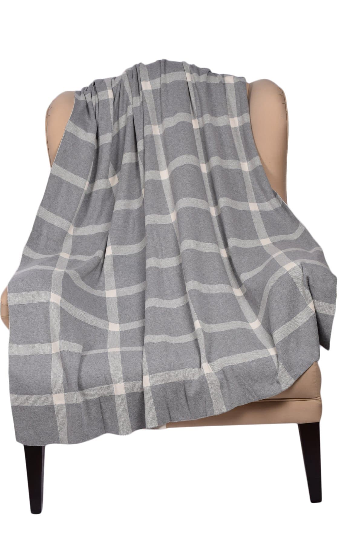 Norry Design100% Cotton Knit Throw Blanket- Throws And Blankets Sofa Couch Blanket–50”X60” Indoor–Outdoor Throw Blanket 11x13x2.25 MULTI