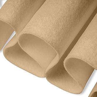 FabricLA Acrylic Felt Fabric | Soft, Non-Stiff Material | 72” Wide, 1.6mm Thick | Felt by The Yard for Crafts, Sewing, Padding & DIY Projects | Half Yard (Taupe 102)