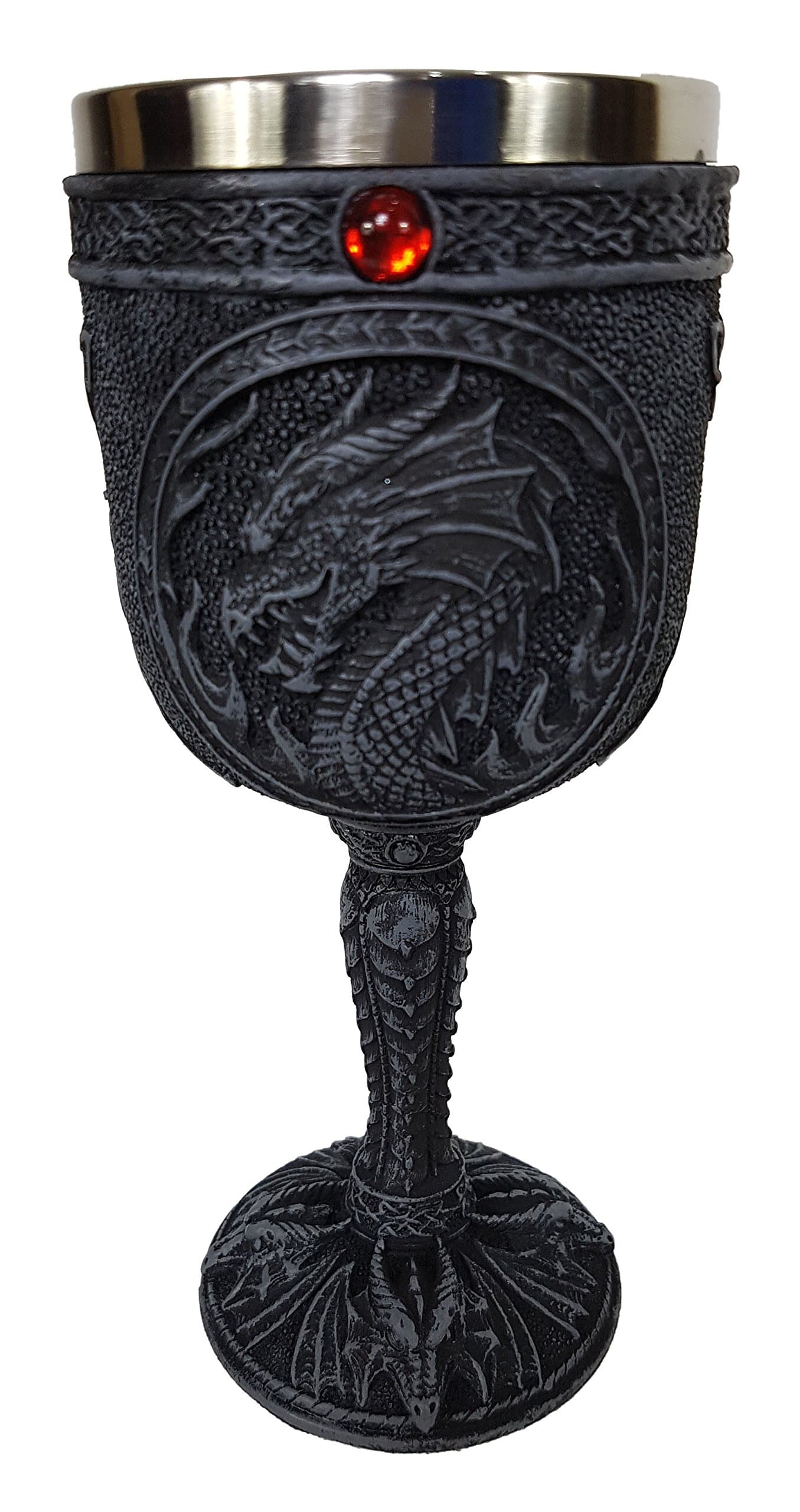Einkaufszauber Gothic Steampunk Medieval Wine Goblet Fire Dragon
