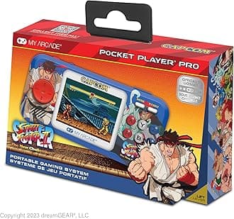 My Arcade Street Fighter II Pocket Player: Portable Game System with 2 Games, 2.75" Color Screen