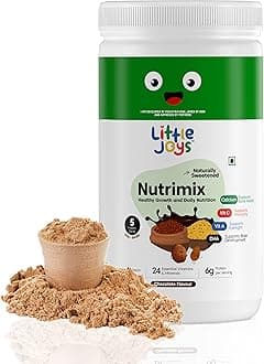 NutriMix Powder - Chocolate I Complete Nutrition Drink for Kids (2+ Years)I No Refined Sugar I Calcium, DHA, Vit A, C I With Almonds, Dates, Walnuts, Chia & Flax I 100% Vegetarian I 400 gm