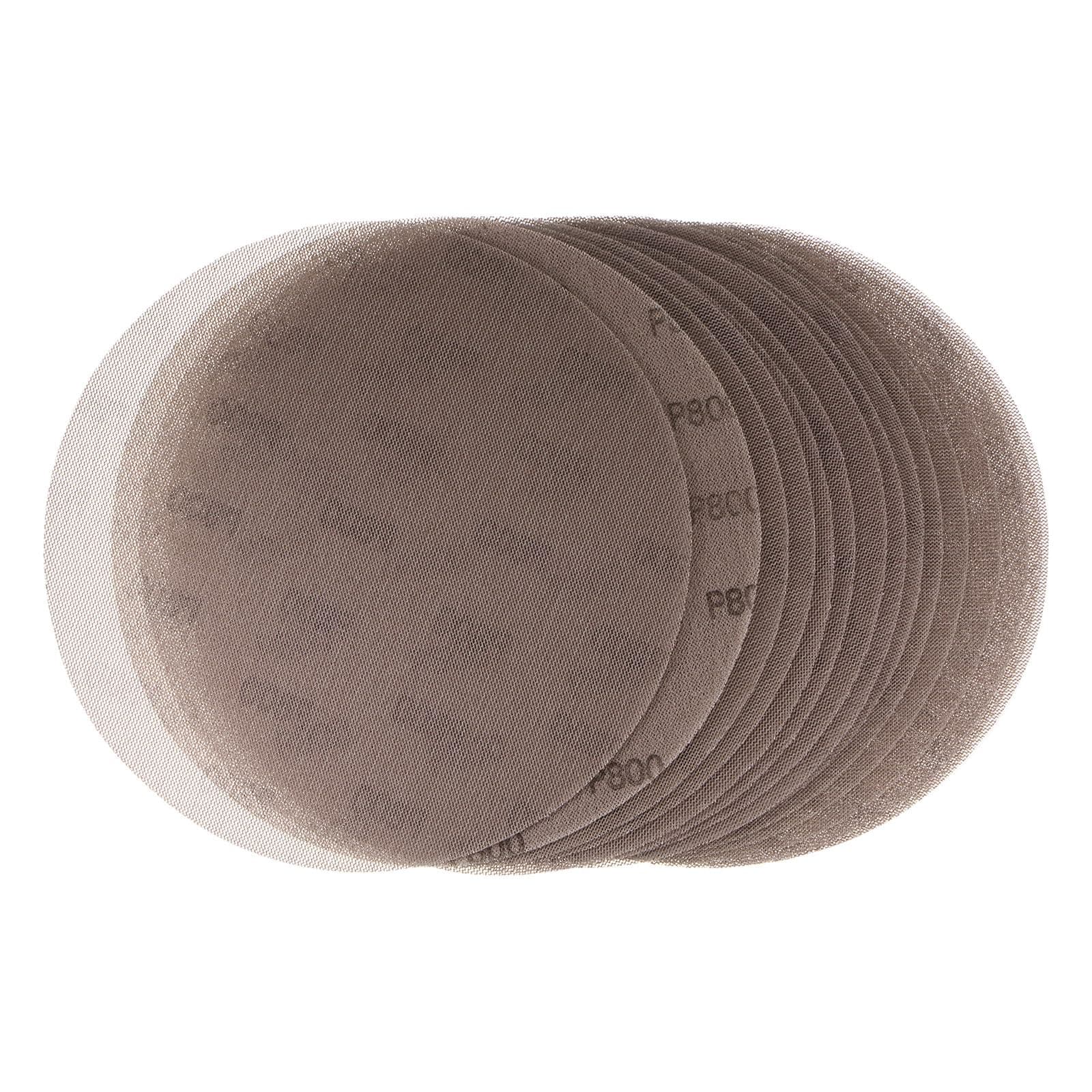 HARFINGTON 15pcs Mesh Sanding Discs 9 Inch Hook and Loop Sanding Net 800 Grits Dust Free Abrasive Pads for Car Wood Drywall Metal Polishing & Grinding