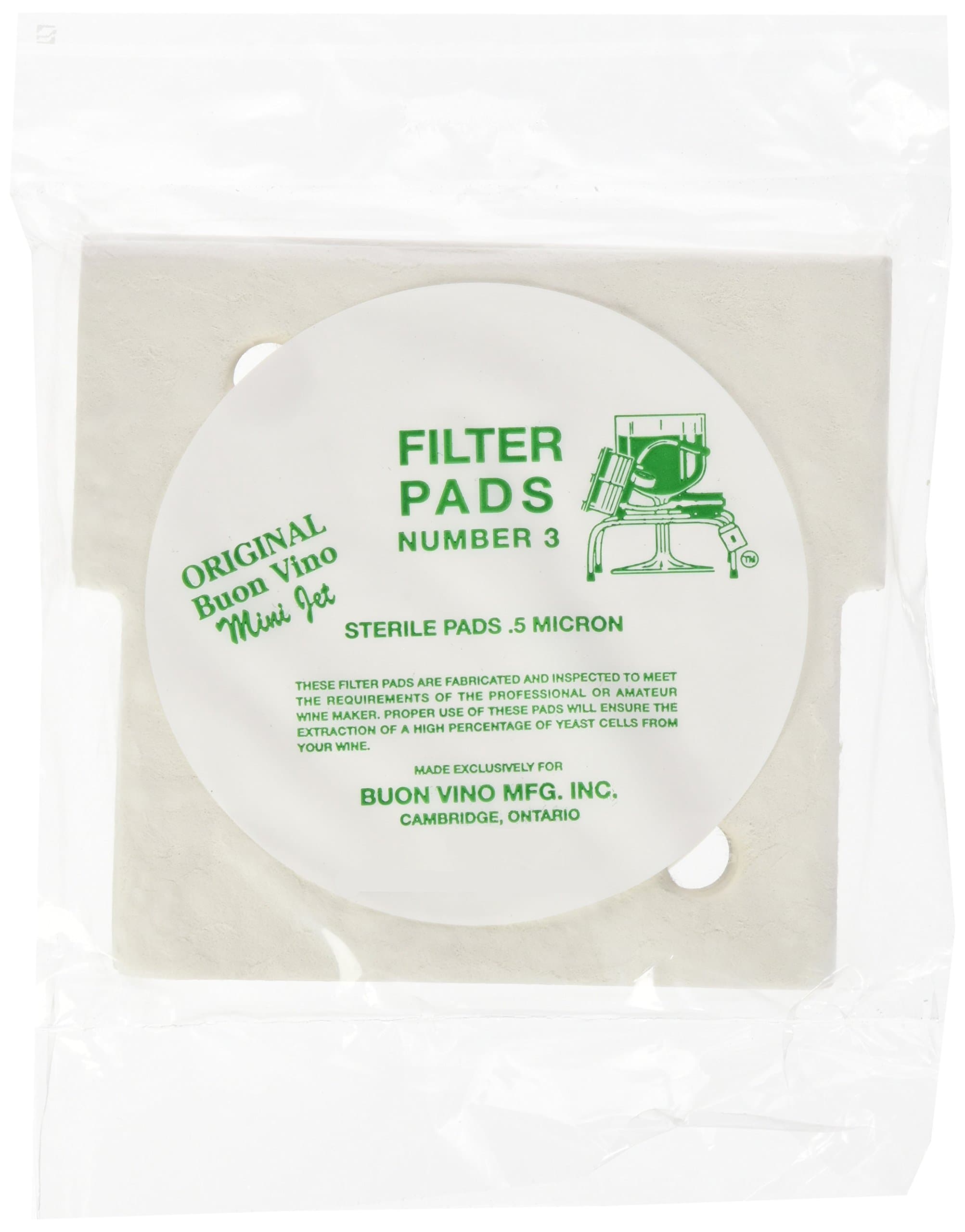 BUON Vino Mini-Jet Filter Pads #3-10 Pack