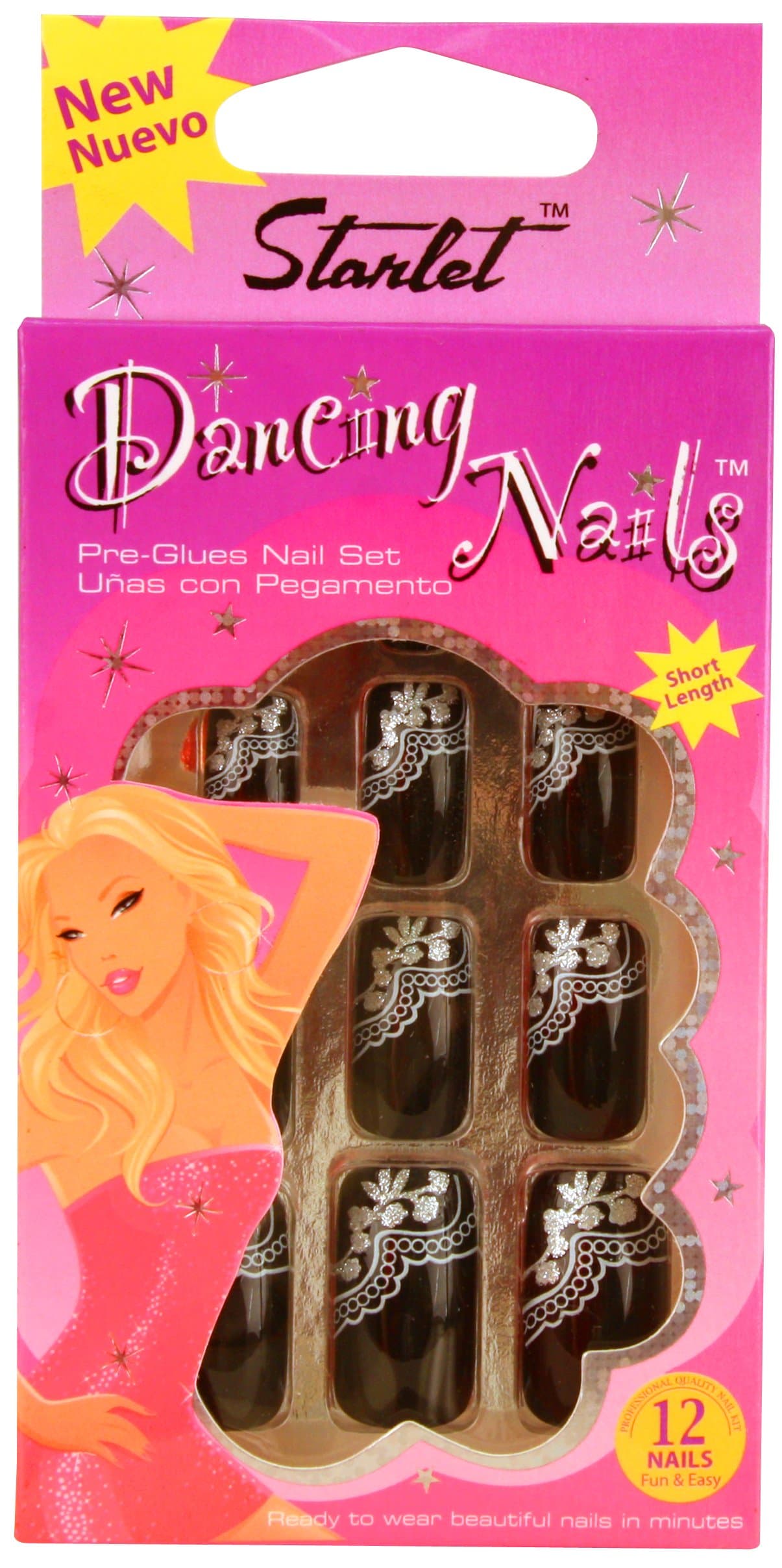 Starlet Dancing Nails - Pre-Glued Nail Set