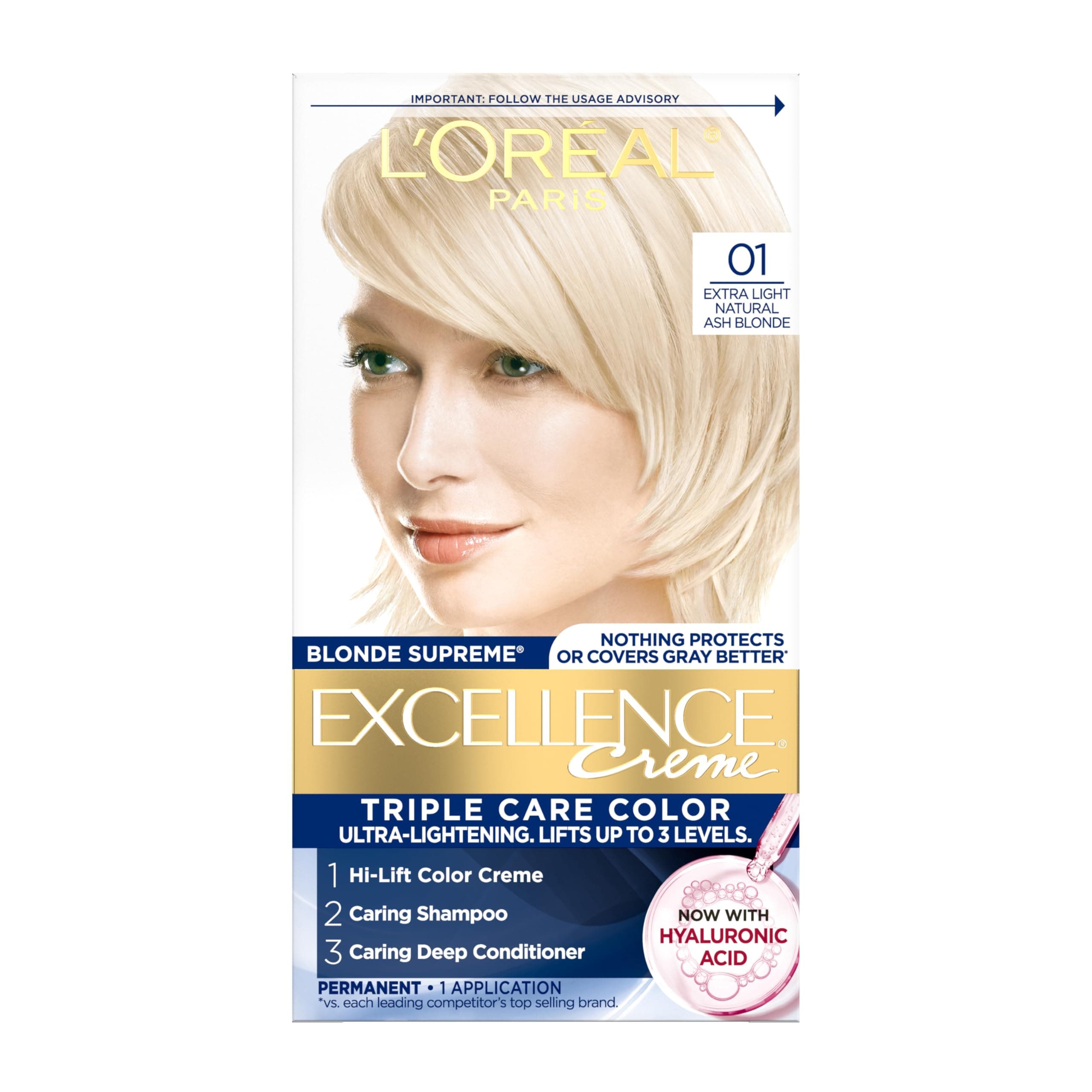 Excellence Creme, 01 Extra Light Ash Blonde, (Packaging May Vary)