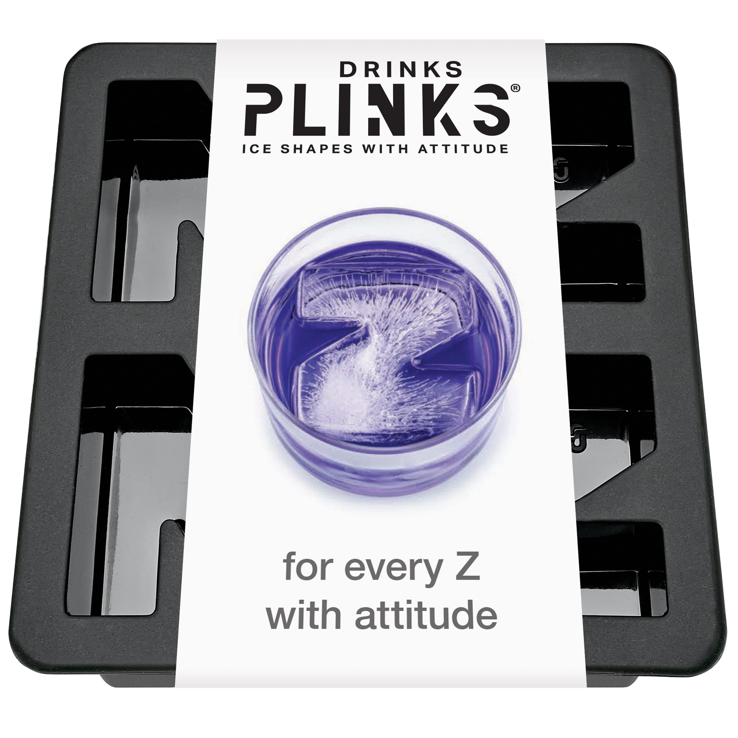 DRINKSPLINKS Letter Z Personalized Ice Cubes Mold With Initials. Custom Ice Cube Trays are Thoughtful Customized Gifts, Fun Cocktail Accessories, Monogram Whiskey and Bourbon Gifts for Men and Women