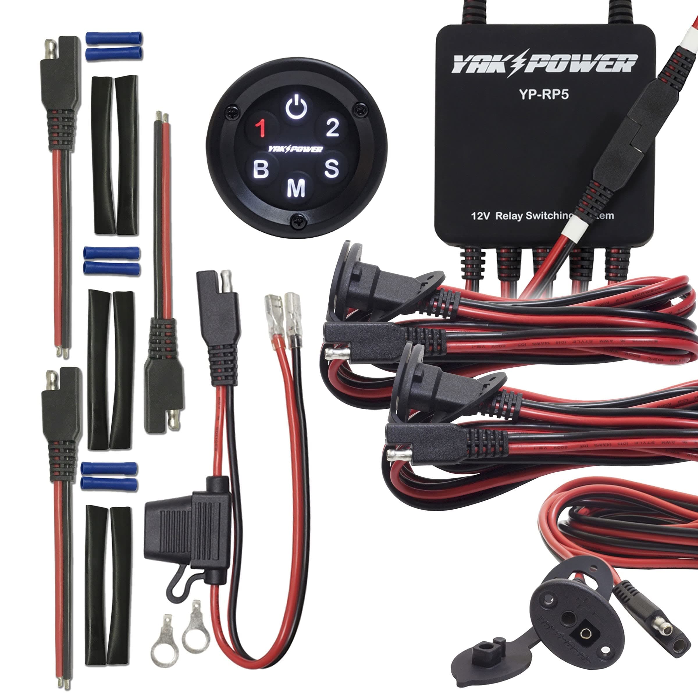 Complete System for Kayaks | Digital Switching with Plug-and-Play Connectivity and Control of Your 12-Volt Electronics