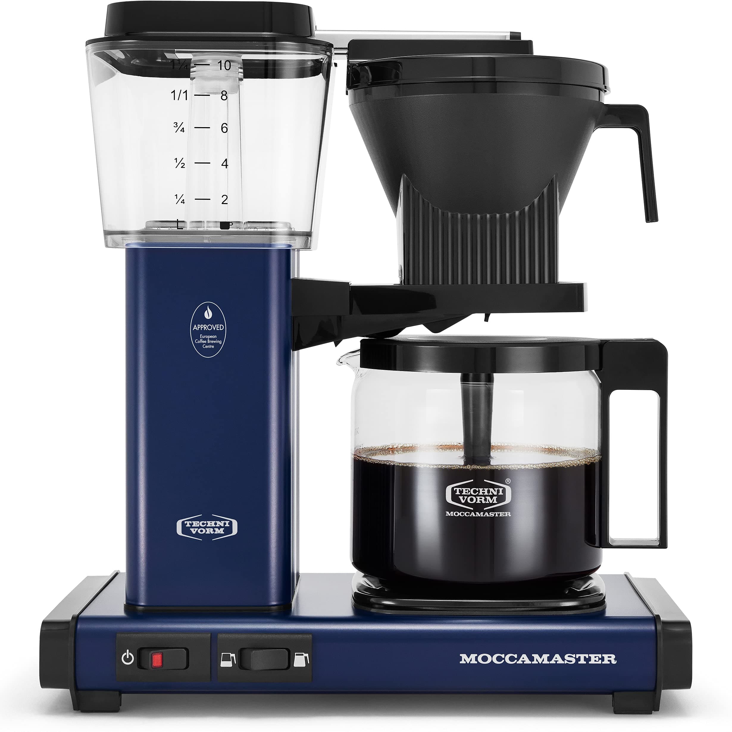 Moccamaster 53928 KBGV Select Coffee Maker, Midnight Blue, 40 oz, 10 cup, 1.25 L