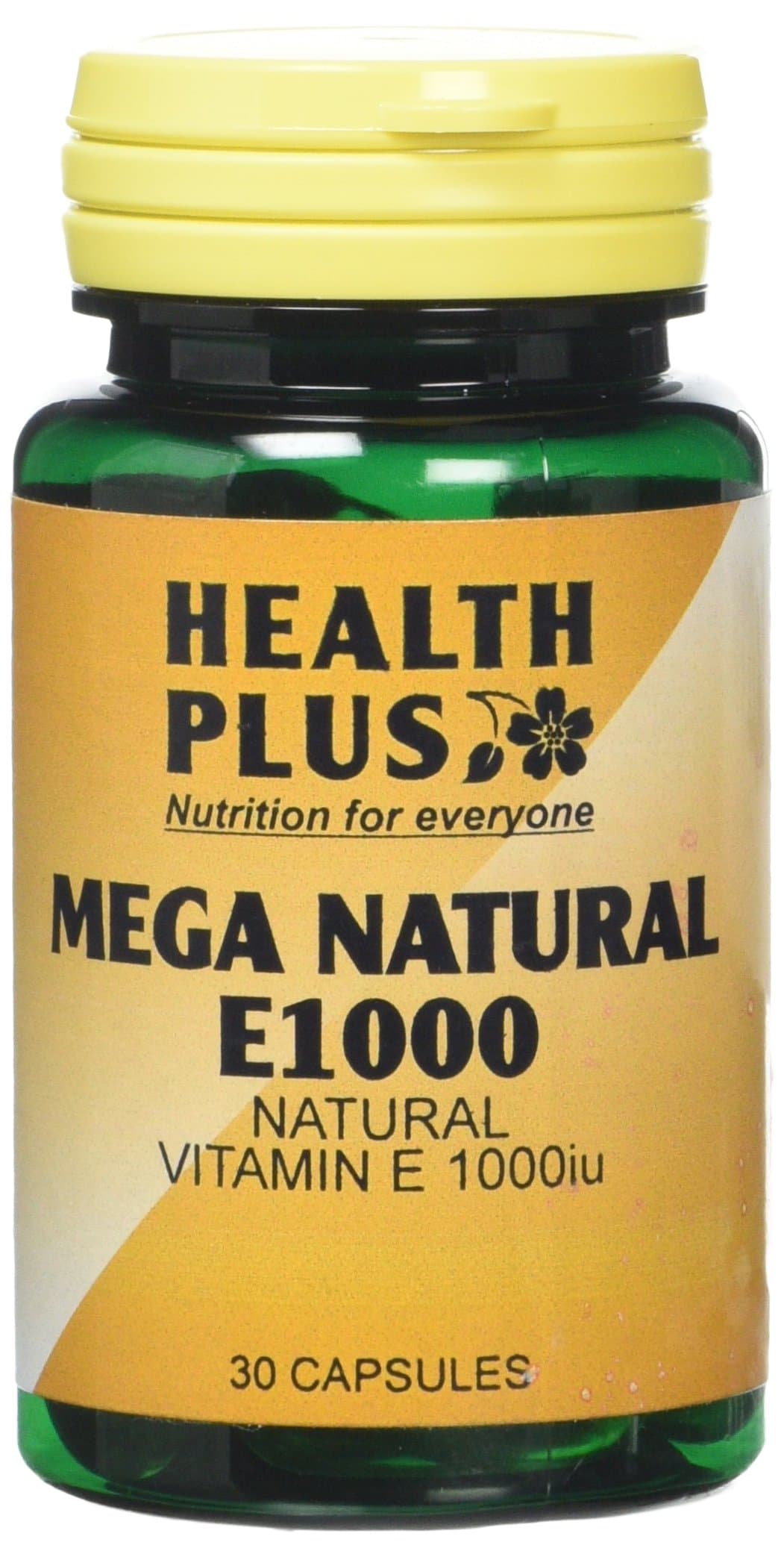 Health Plus Mega Natural E 1000 Vitamin E Supplement - 30 Capsules