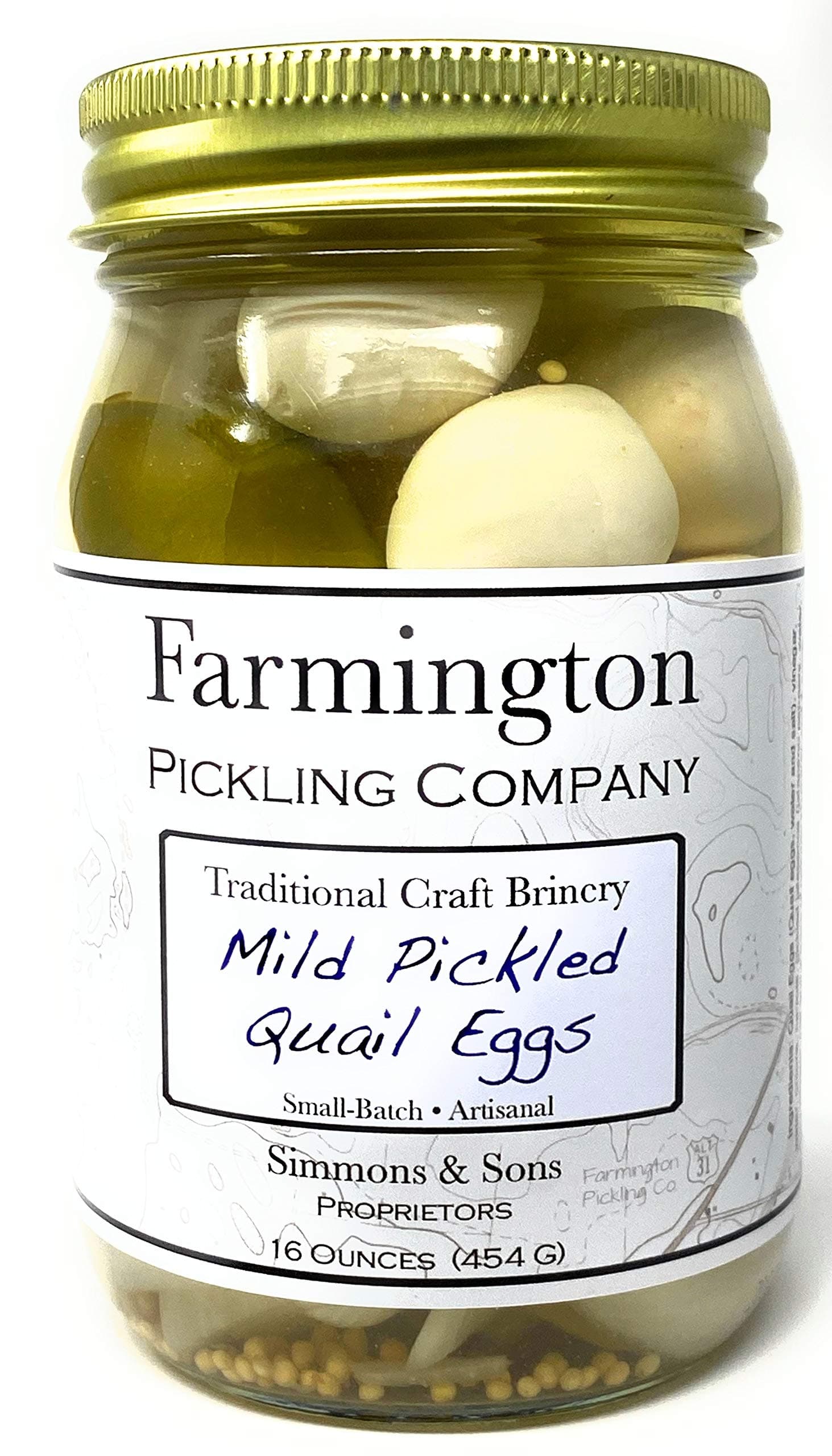 Pickled Quail Eggs (Mild) - 16 Ounce Jar