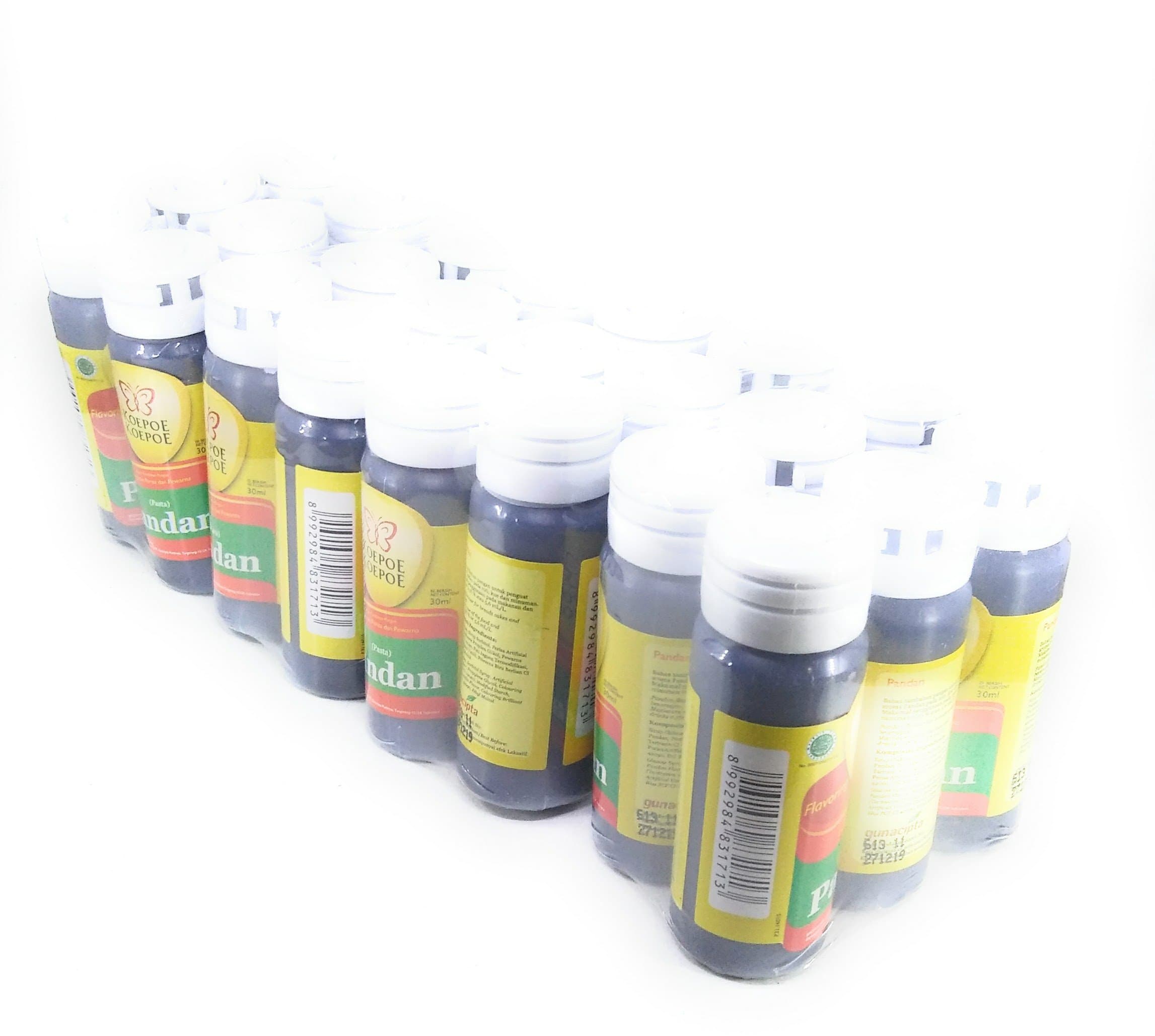 Koepoe-koepoe Pandan Paste, 30ml (Pack of 24)