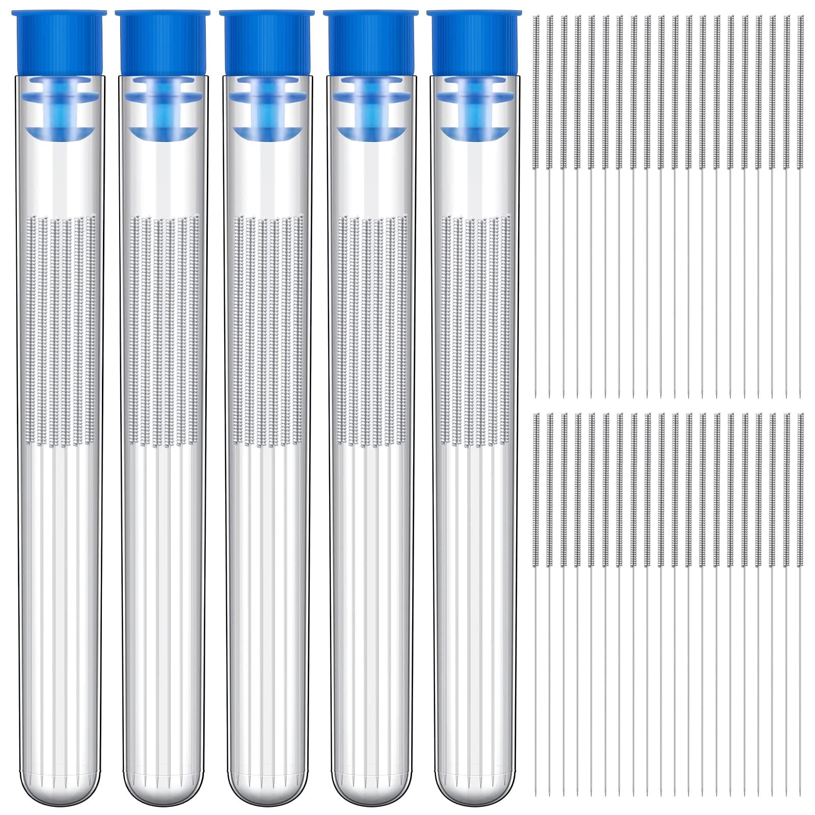 100 Pieces 3D Printer Nozzle Cleaning Kit 0.4 mm Needles Cleaner Stainless Steel Nozzle Cleaning Tool Kit Espresso Distribution Tool WDT Tool