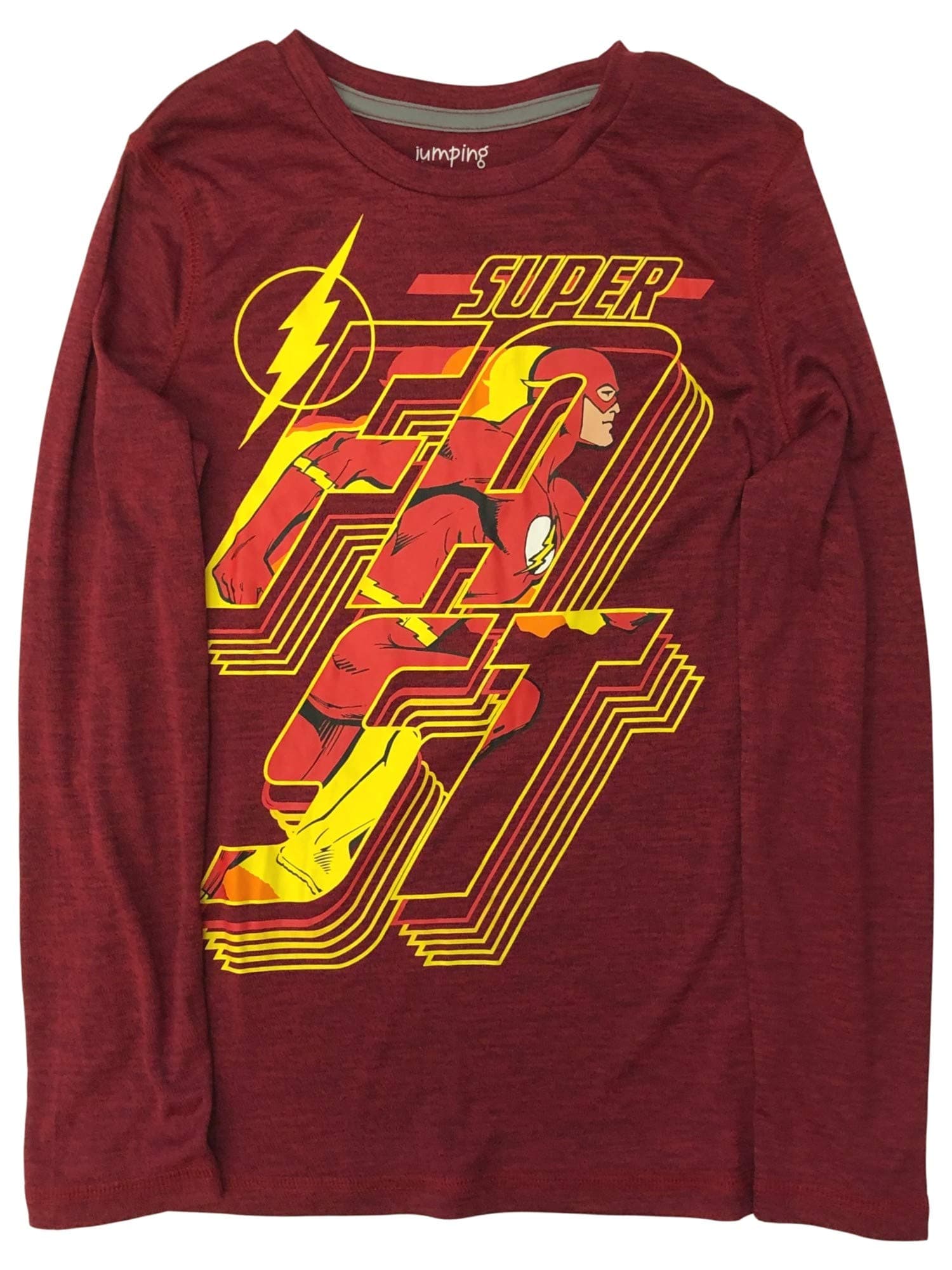 Jumping BeansActive Boys Silky Red Long Sleeve Super Flash T-Shirt Tee Shirt