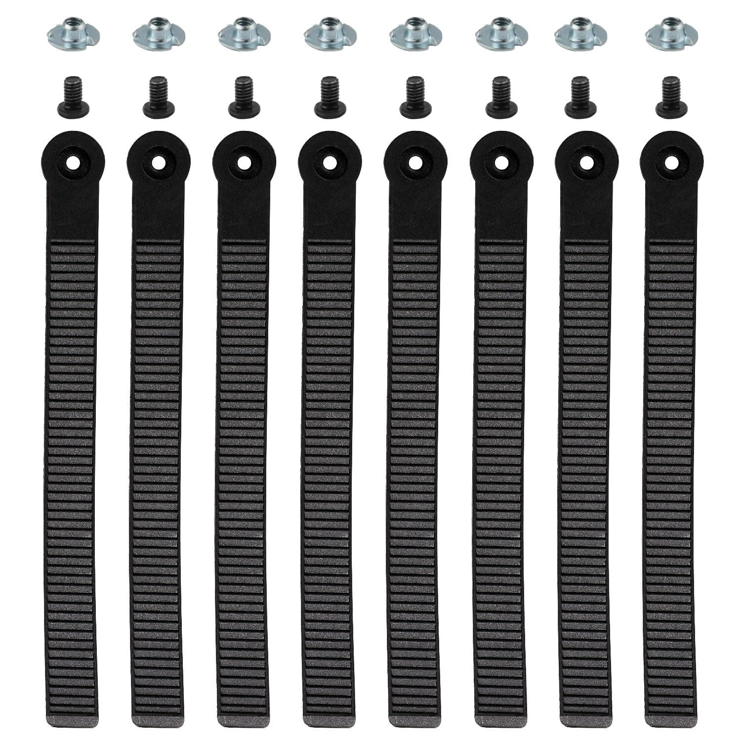 8 Pcs Snowboard Ankle Binding Straps, Snowboard Ladder Strap Ski Straps Parts for Bindings Snowboard Binding Straps Replacement for Snowboard