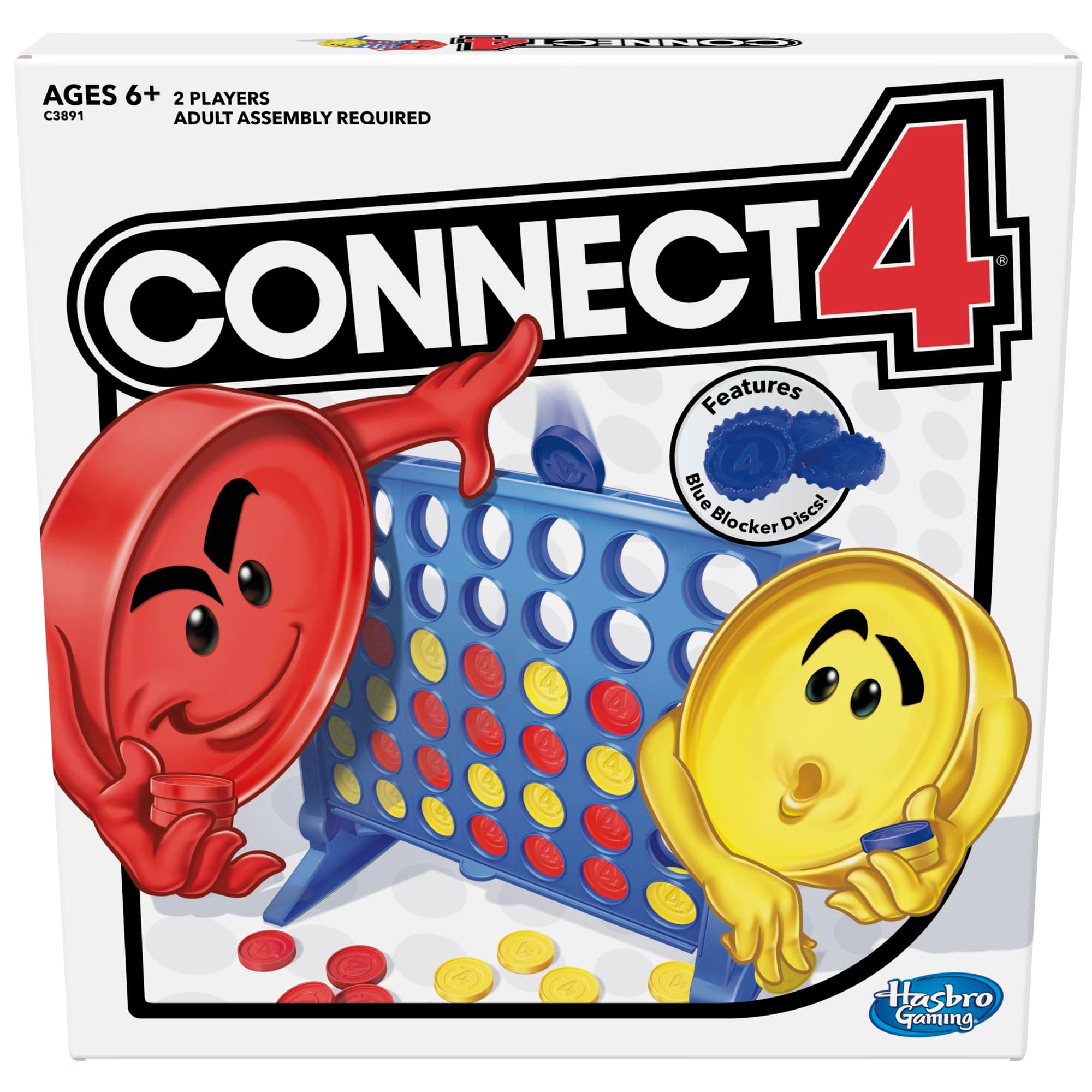 - Hasbro Gaming Connect 4 Strategy Board Game for Ages 6 and Up (Amazon Exclusive)