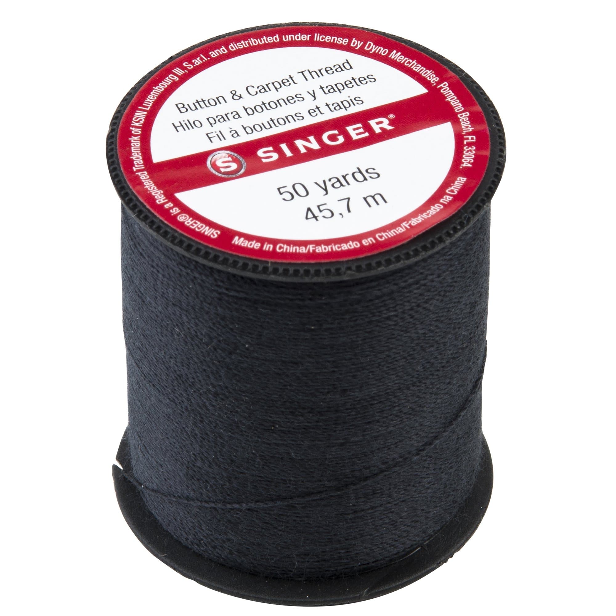 67110 Button & Carpet Sewing Thread, 50-Yards, Black, 3.80 x 1.50 x 2.50 inches