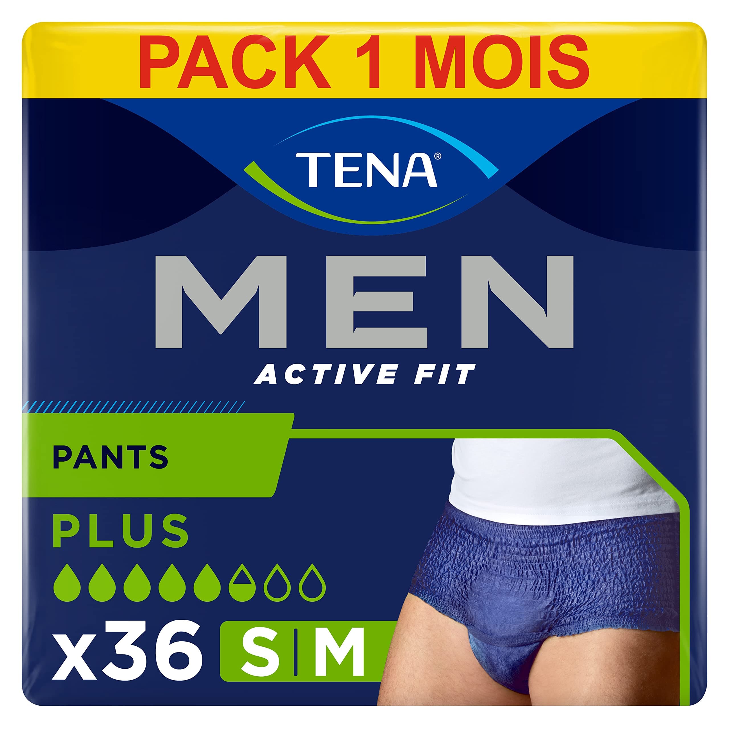 Men Active Fit Pants Plus Size S/M - 4 Packs of 9