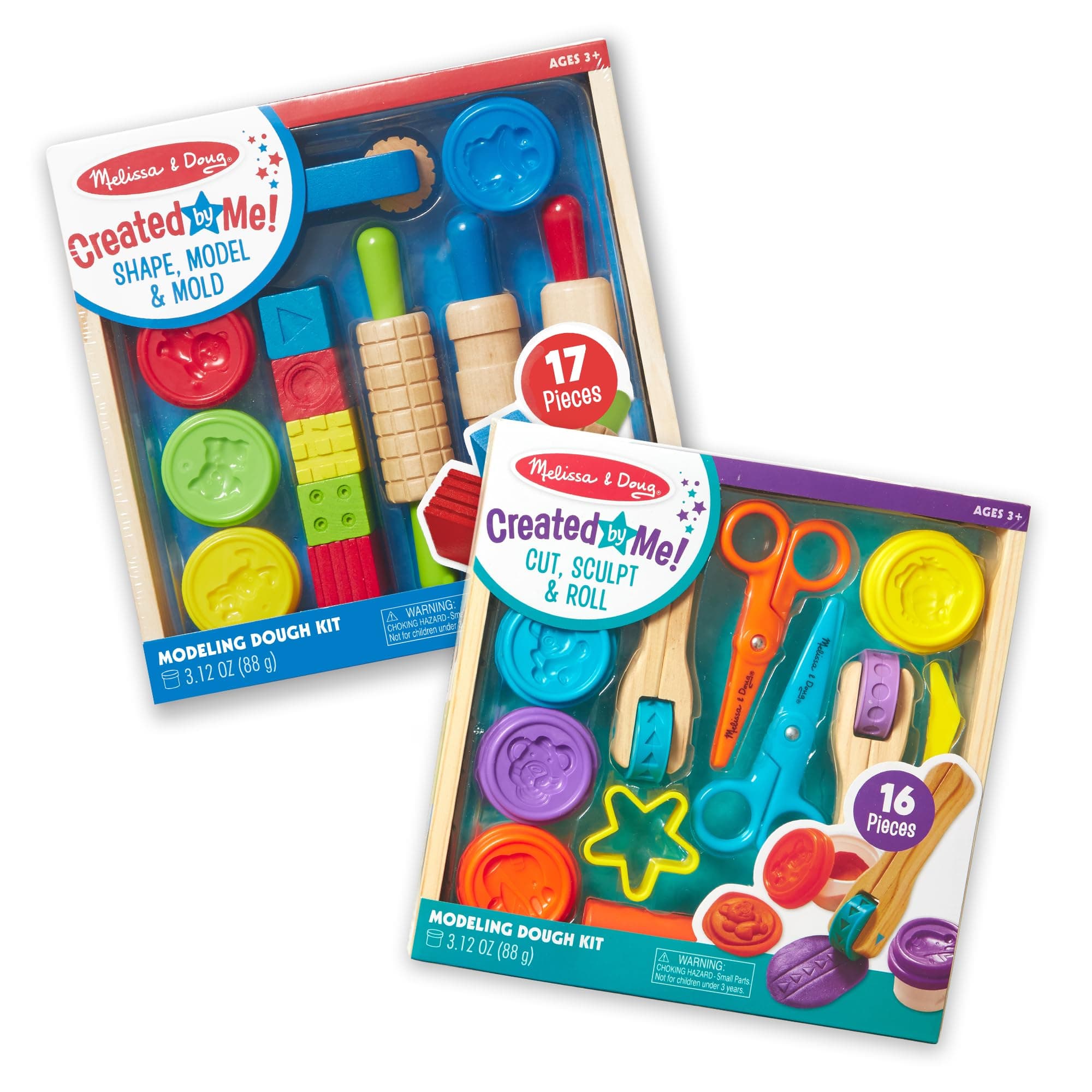 Melissa & Doug Clay Play Activity Set With Sculpting Tools and 8 Tubs of Modeling Dough, 93187