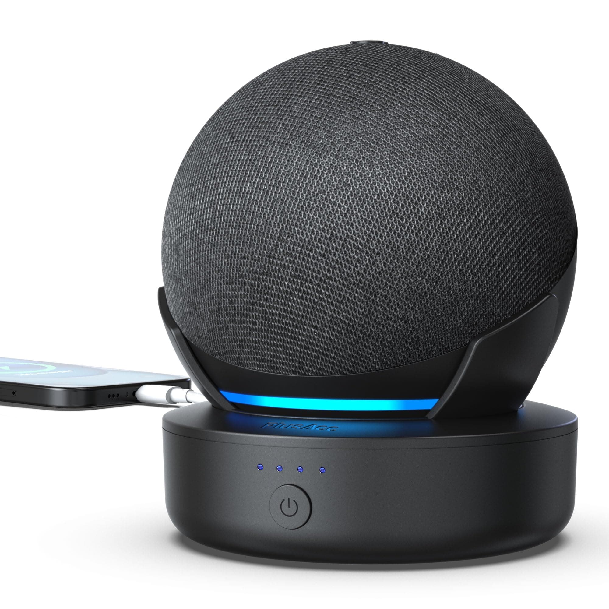 PlusAcc Battery for Dot 4th/5th Gen &Goole - Portable Battery Base Stand Accessory (Battery Only) (Black)