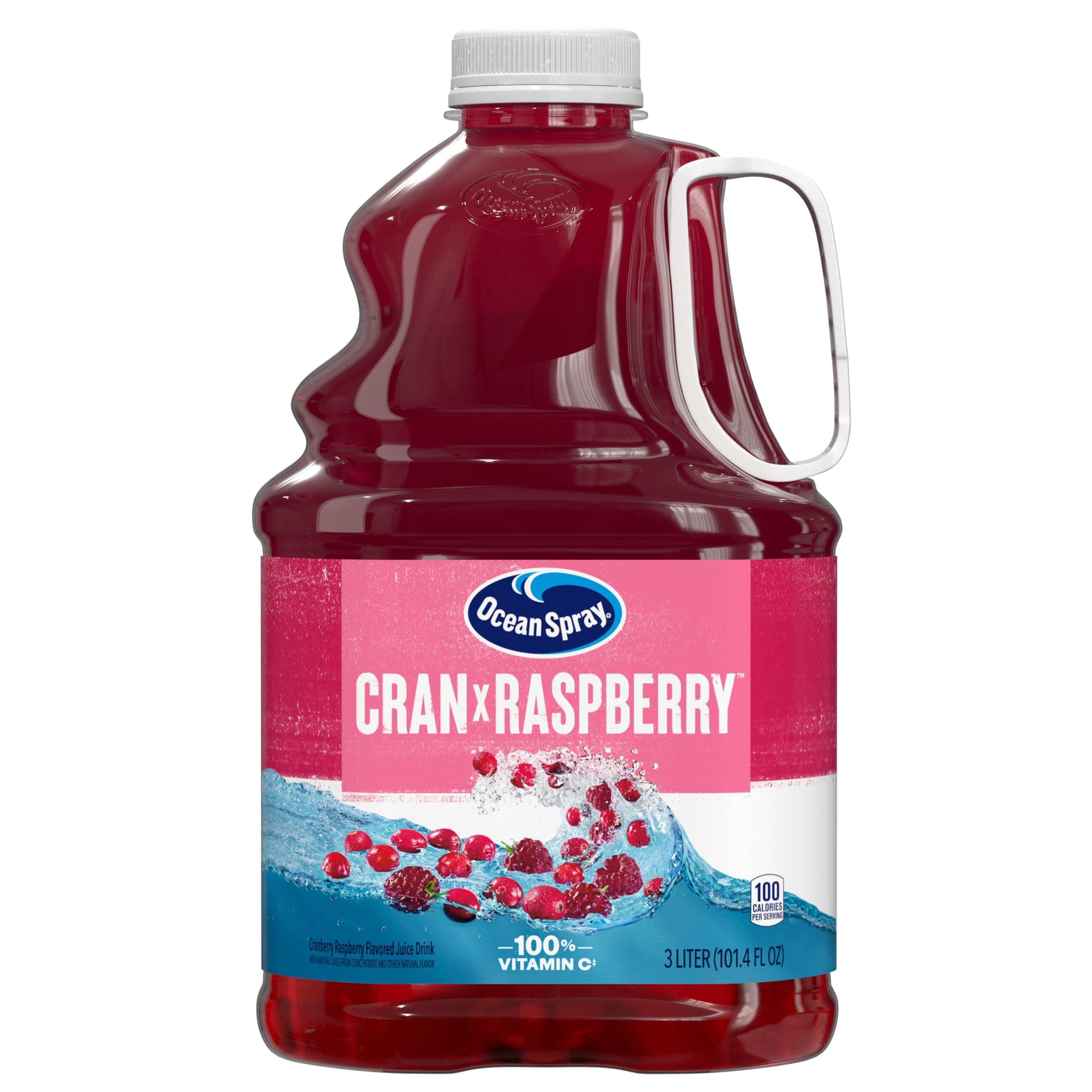 Cranberry Raspberry Juice Drink, 101.4 Fl Oz, 3 Liter Bottle