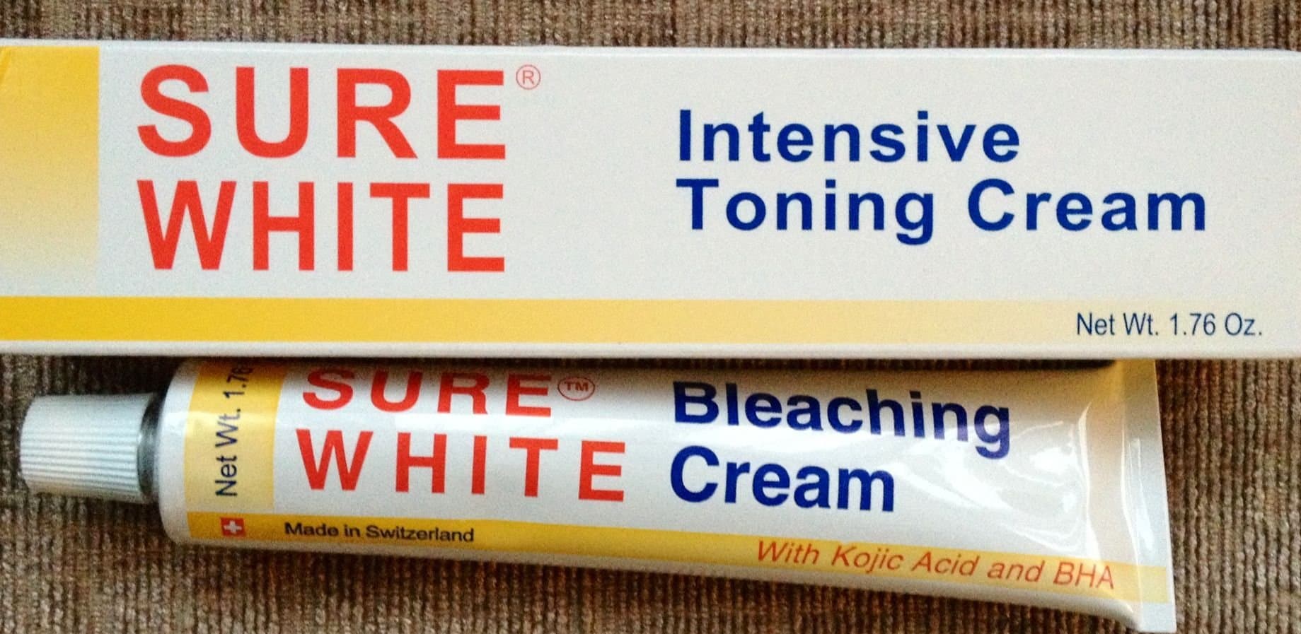 Sure White Toning Cream Tube