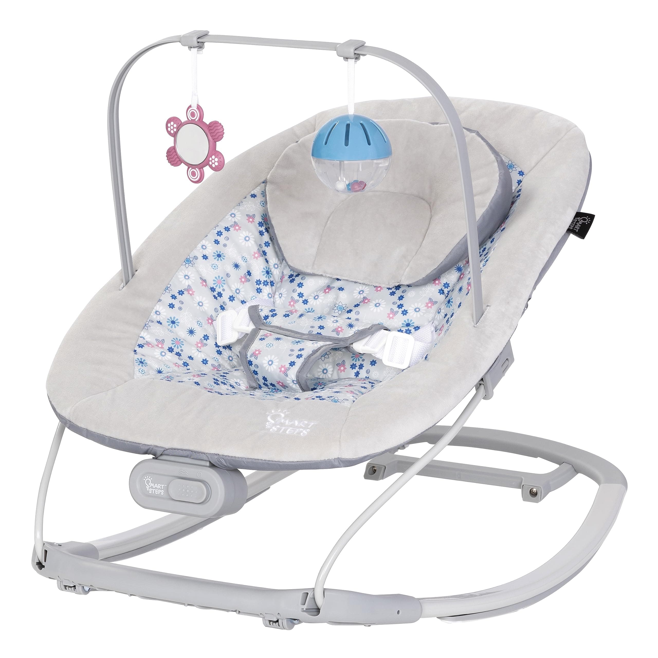 Smart Steps® My First Rocker 2 Bouncer, Daisy Pink