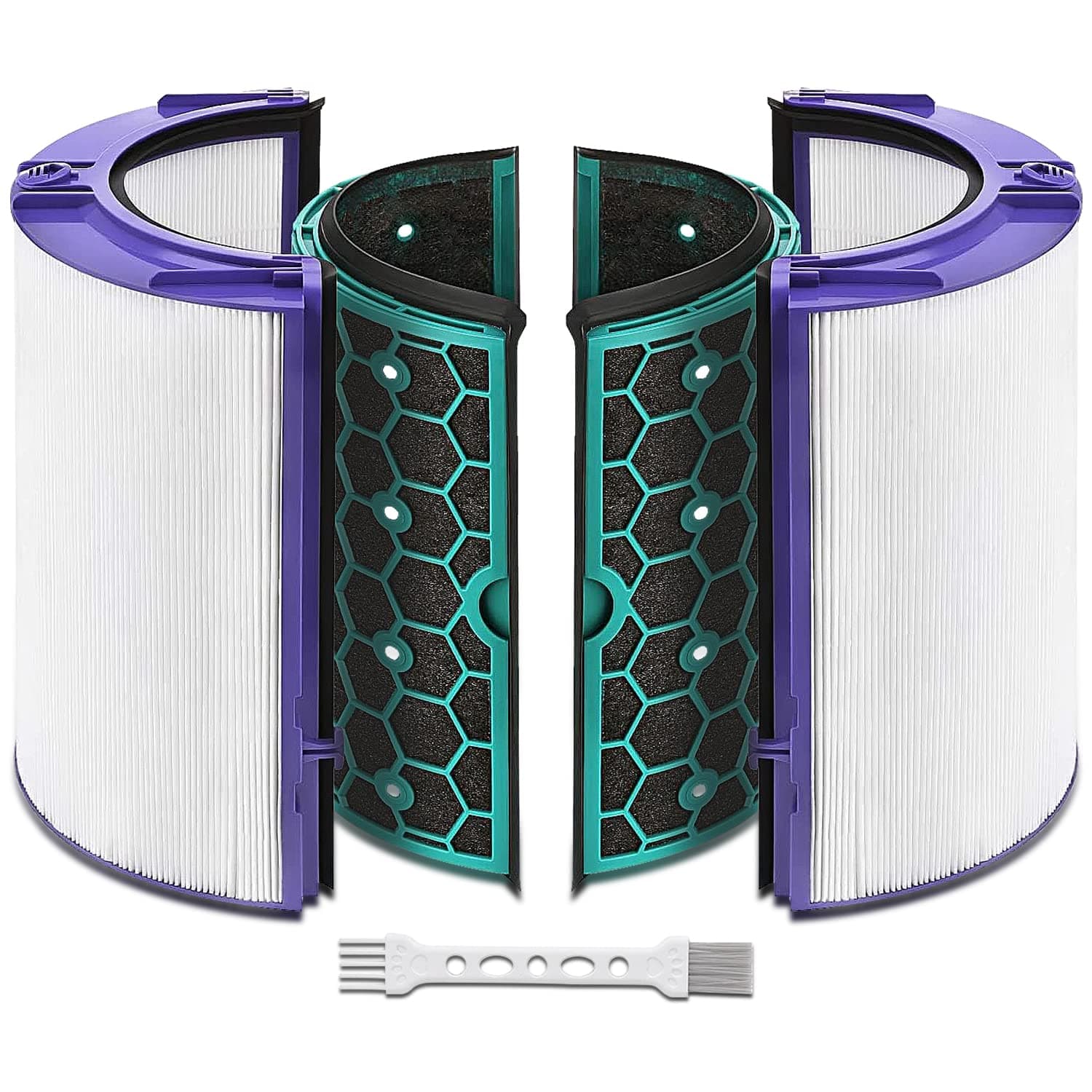 Katerelis Replacement True Filter for Dyson TP04 TP06 TP07 TP09 TP10 HP04 HP06 HP07 HP09 HP10 PH01 PH02 PH04, Fan Sealed Two Stage 360 System Pure Cool - Activated Carbon