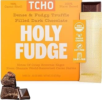Tcho, Organic Holy Fudge Filled Dark Chocolate, 2.47 Ounce