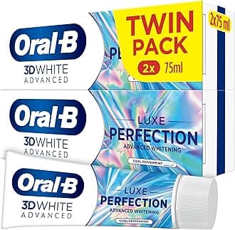 3D White Advanced Luxe Perfection Toothpaste 2 x 75ml Twin Pack