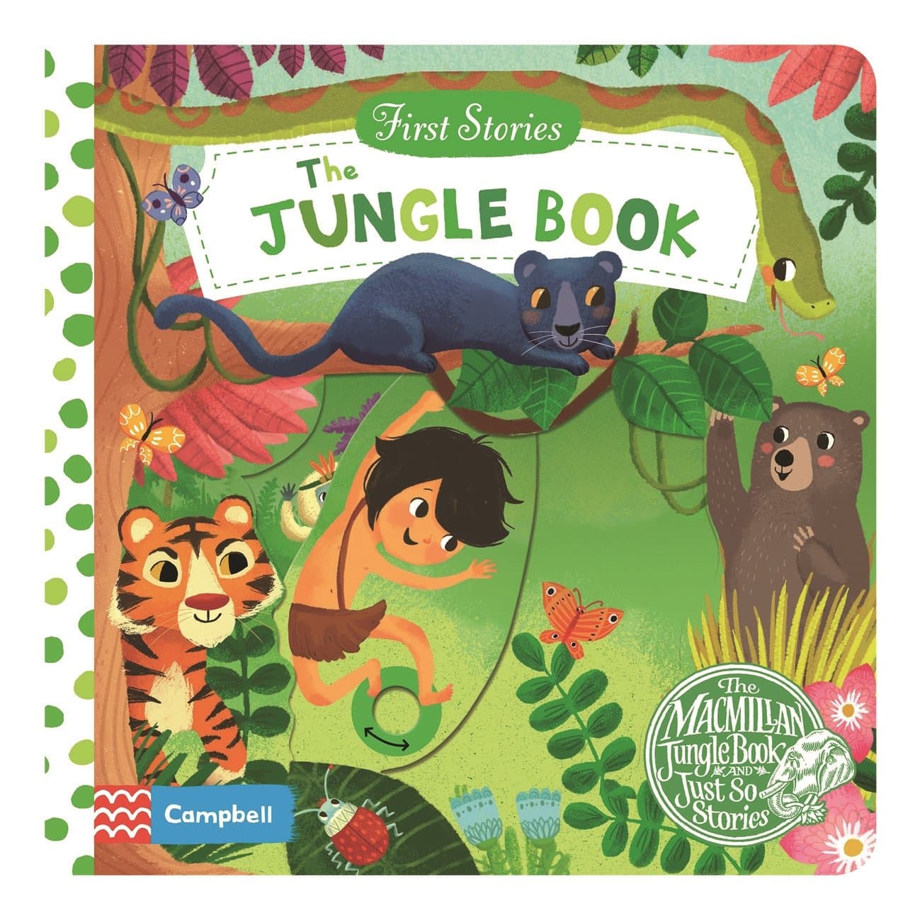 The Jungle Book: A Push, Pull, Slide retelling of a beloved classic children’s story for toddlers (Campbell First Stories, 5)