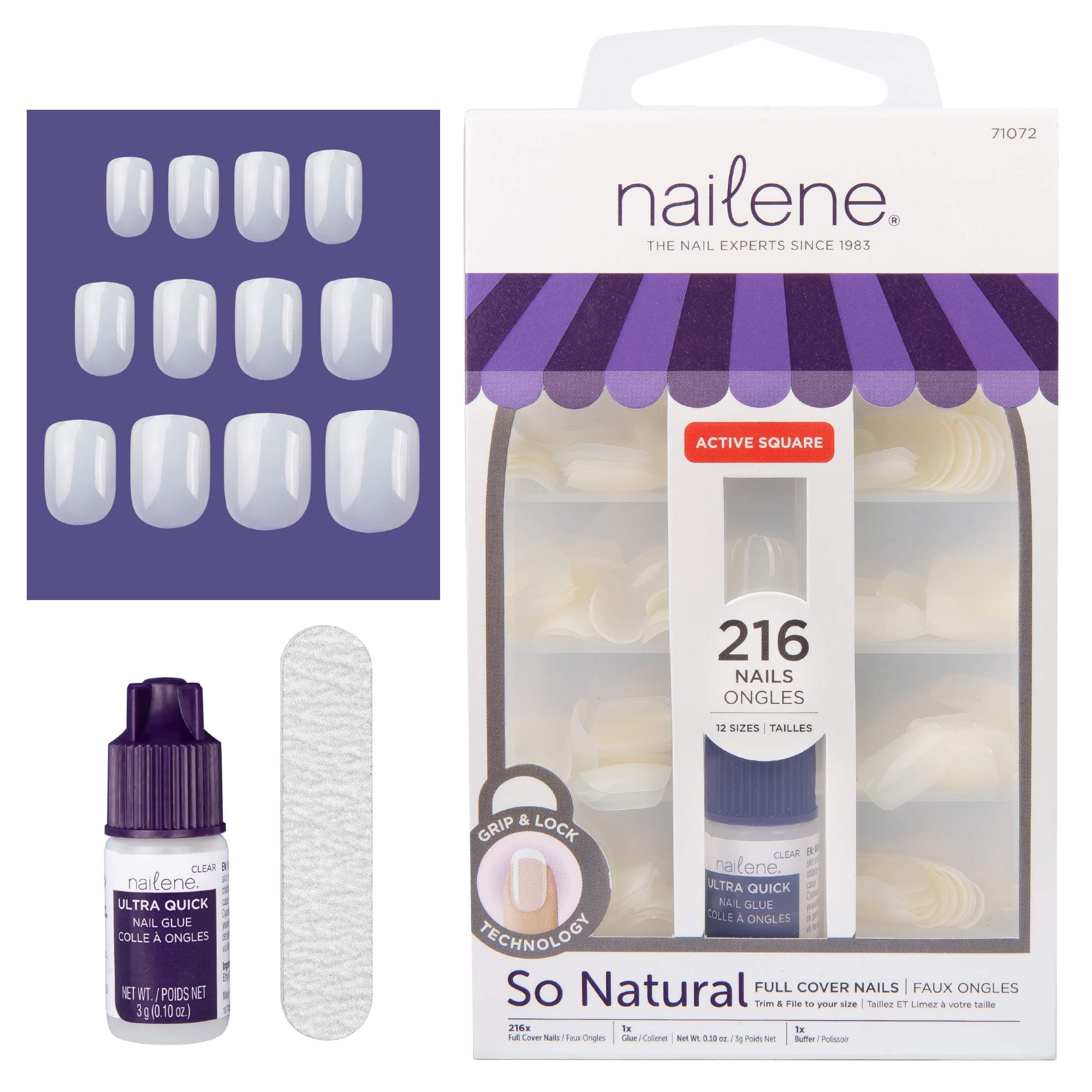 Nailene Full Cover Nail, 200 Count