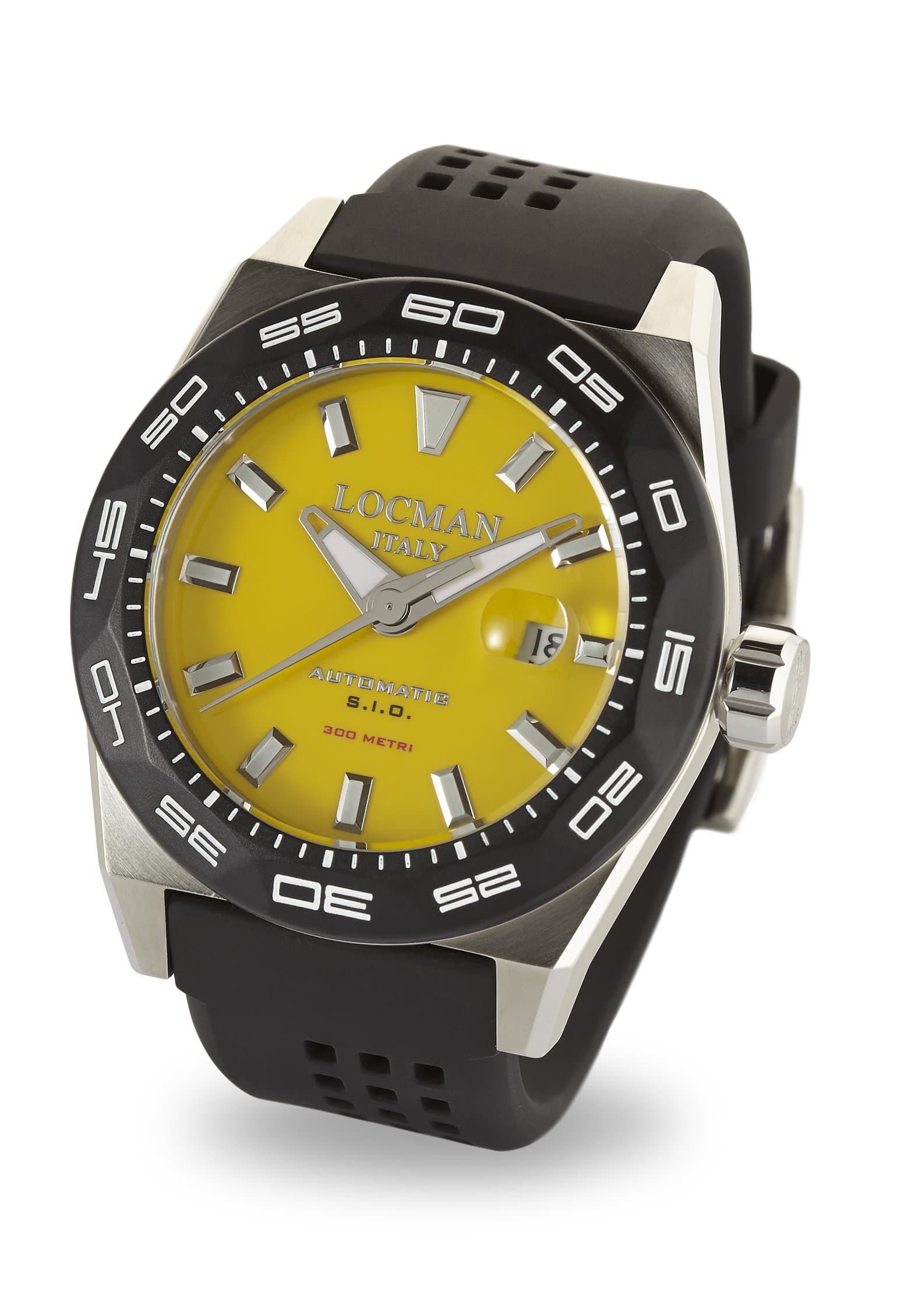 Locman ItalyMen's Analog Automatic-self-Wind Watch with Rubber Strap 0215V2-0KYLNKS2K