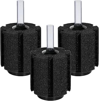 AQUANEAT Aquarium Bio Sponge Filter Breeding Fry Betta Shrimp Nano Fish Tank, 3pcs (Large up to 60Gal)