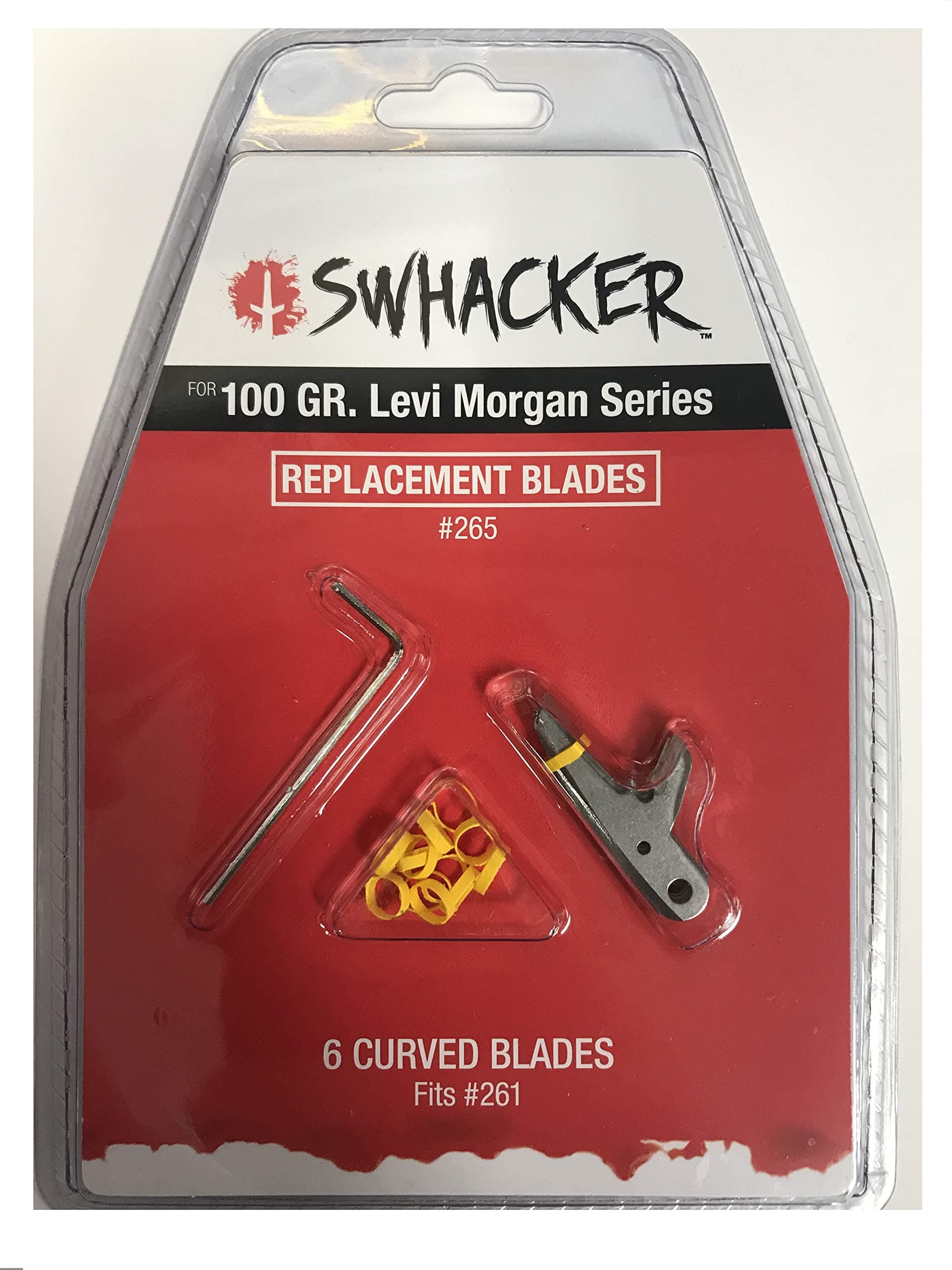 SwhackerLevi Morgan Series Replacement Blades 2 in. Blade 100 gr. 6 pk.,Silver
