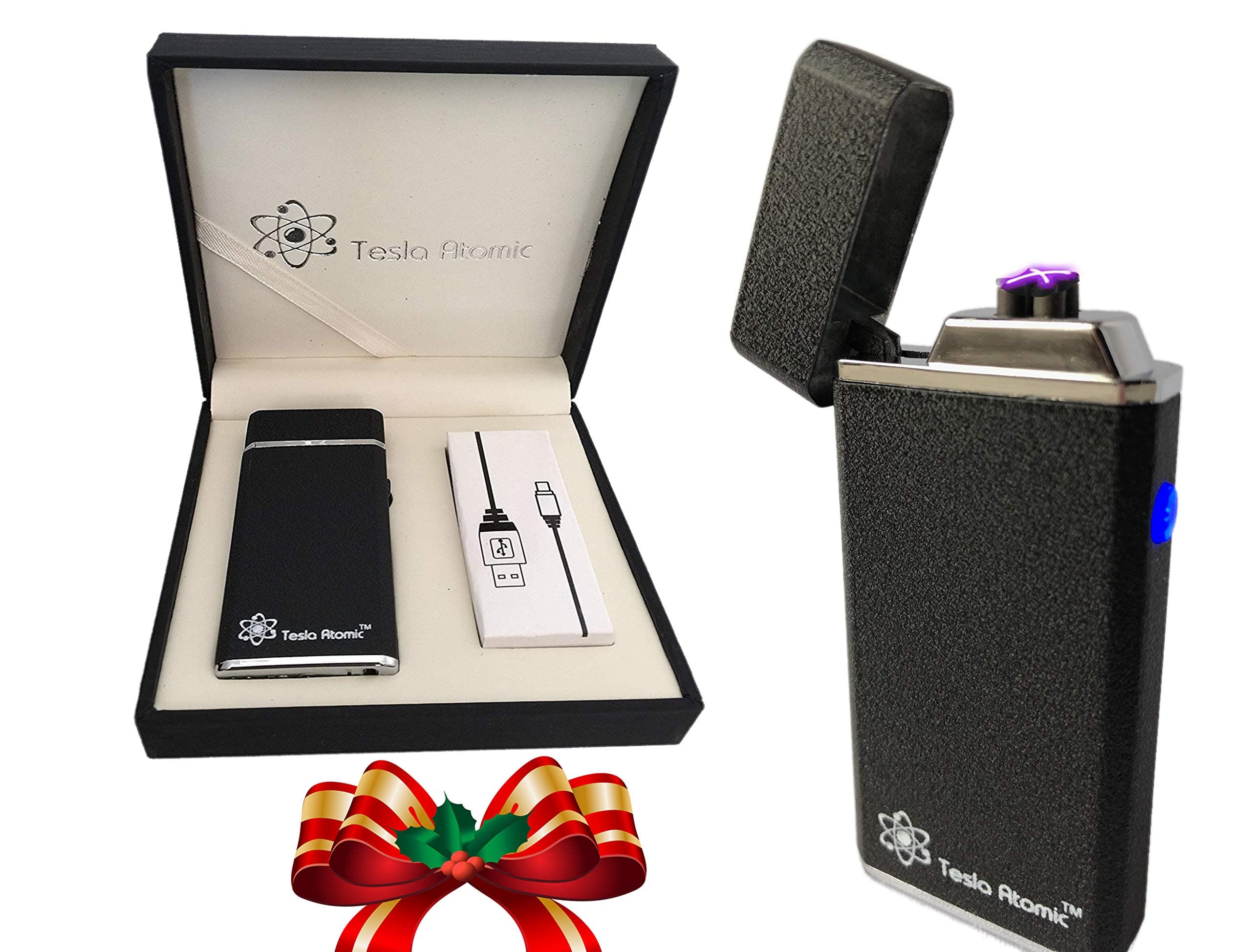 Brand Lighter -Improved Open-top Dual arc Plasma Lighter for Candles, Grills, stoves. USB Rechargeable. Needs no Fuel. Replaces Old Single arc Lighter.