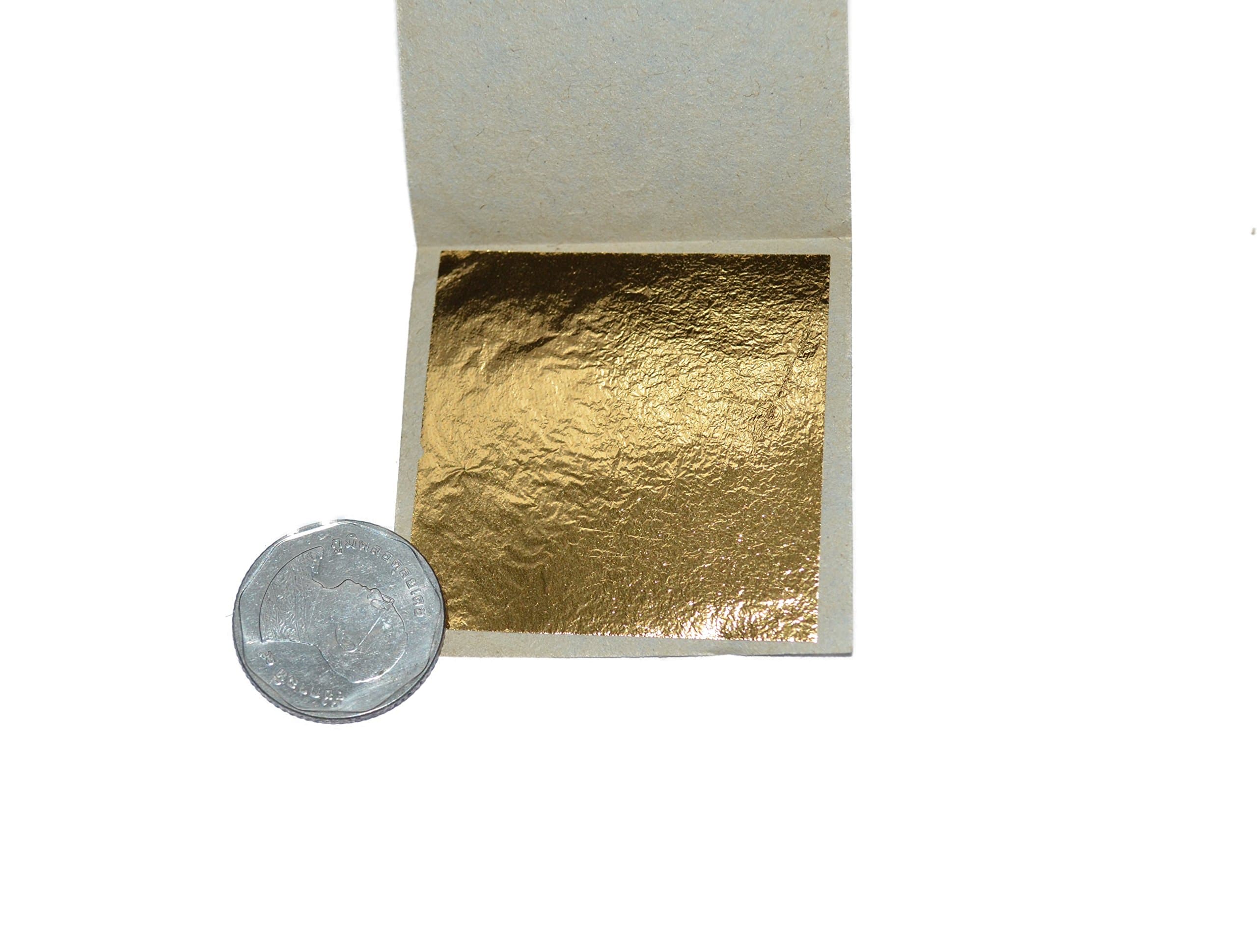 GOLD Leaf 10 Sheets Edible 24k 4.5 cm X 4.5 cm 100% Real Gold