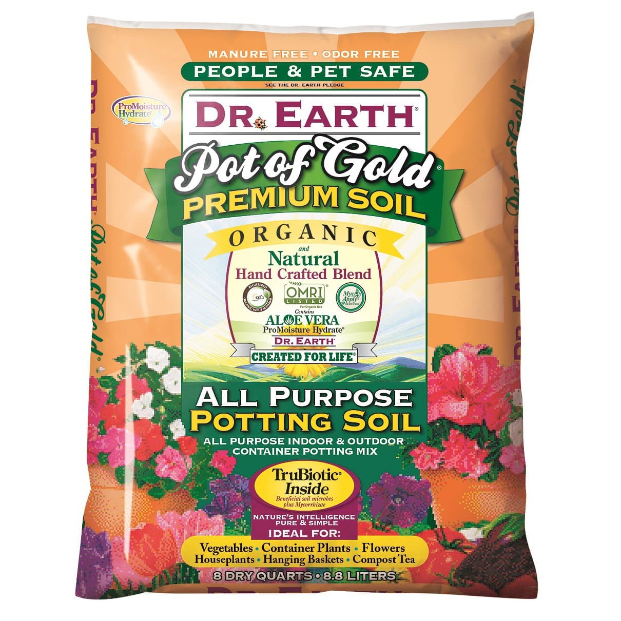 Gold Premium Potting Soil, 8 Quart, Natural