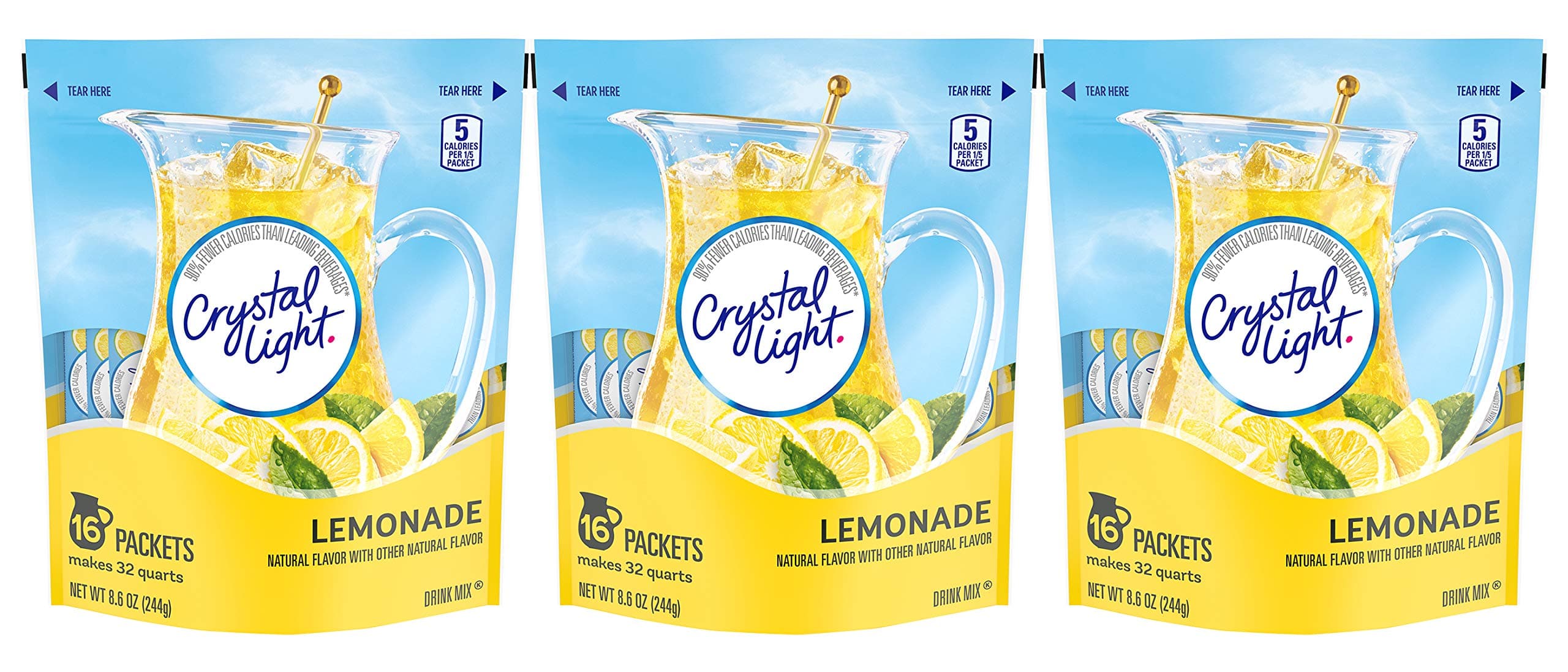 Lemonade Drink Mix - 8.6 oz - 16 ct - 3 pk, Packaging May Vary