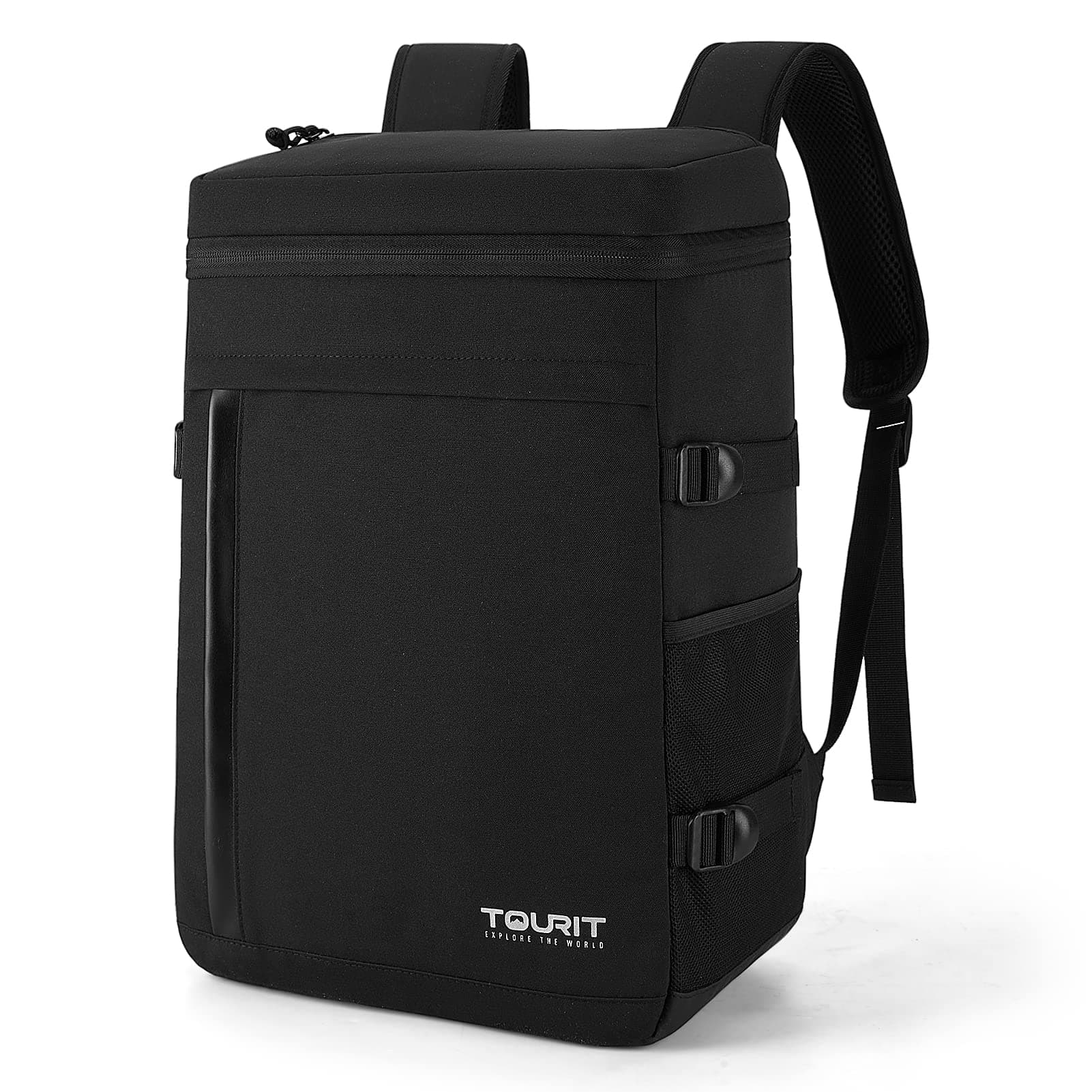 TOURIT Cooler Backpack 32 Cans Large Capacity Insulated Backpack Cooler Bag for Men Women to Picnic, Hiking, Camping, Fishing (Black)