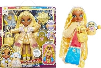 Rainbow High Winter Wonderland Sunny - Yellow 11” Fashion Doll with Magic Sno...