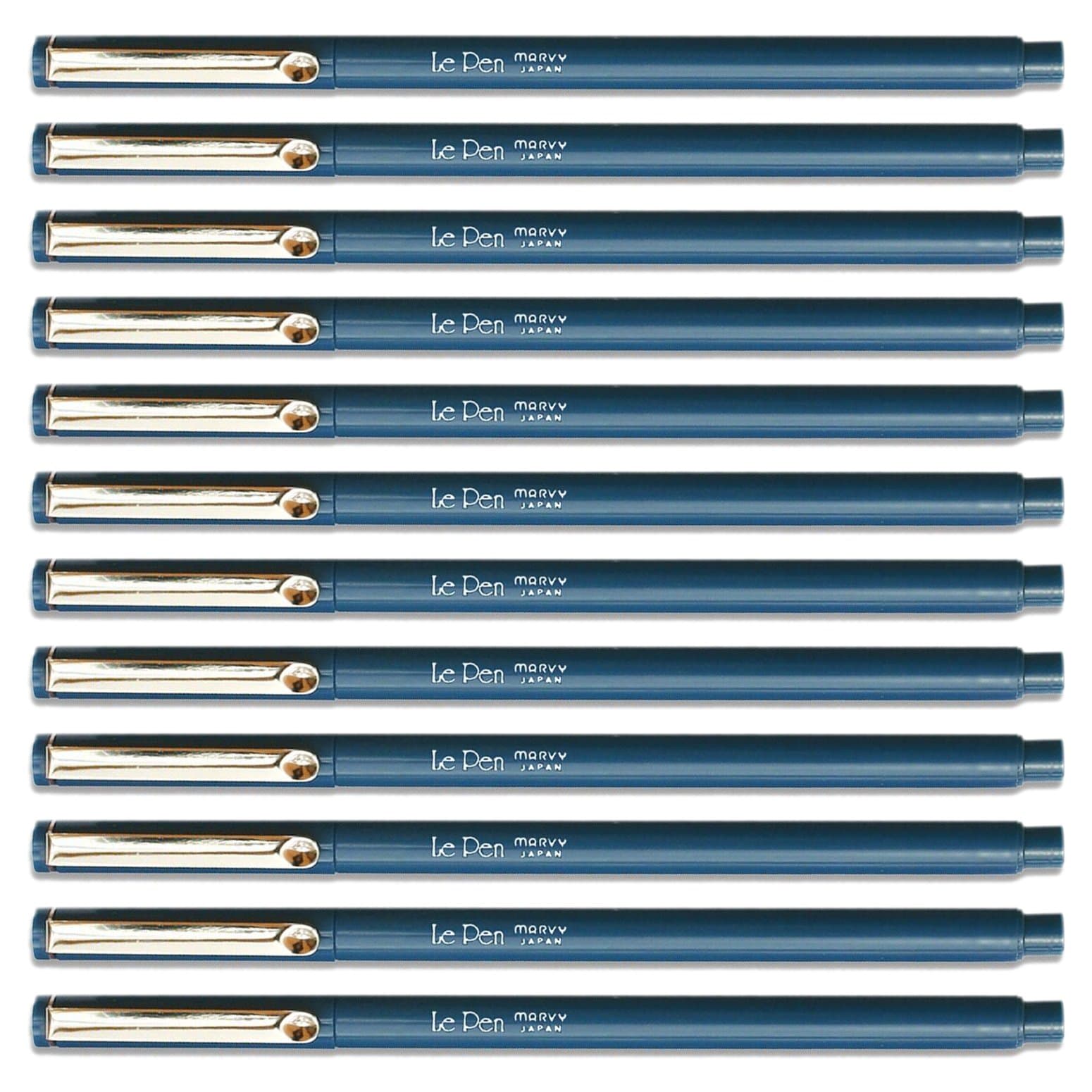 Uchida Lepen Permanent Marker - Oriental Blue Ink 1 Box