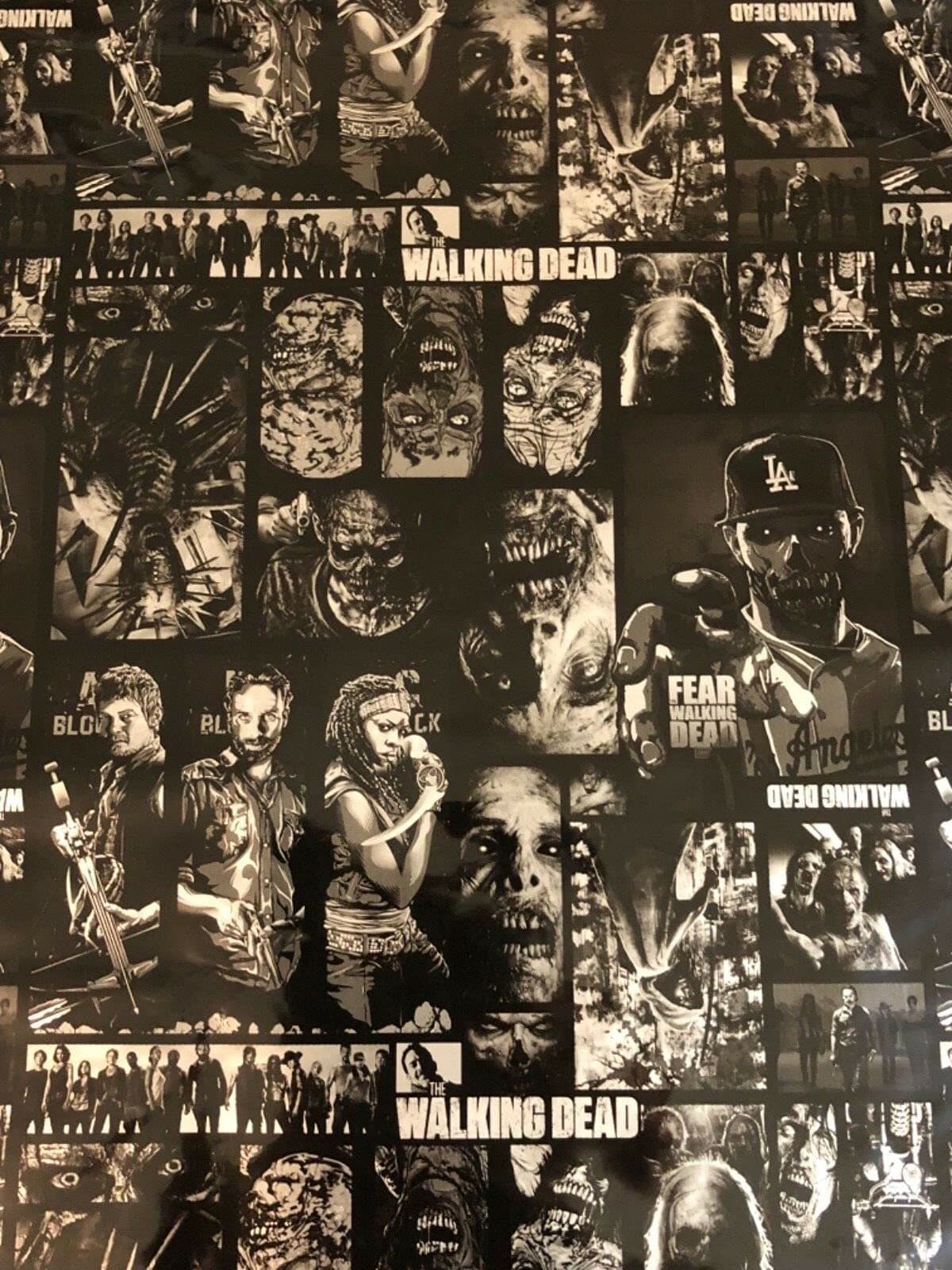 HYDROGRAPHICS WAREHOUSE Hydrographics Film Water Transfer Printing The Walking Dead 100 cm Hydro Dipping Hydrographics Rolled Films (3m v 1m)