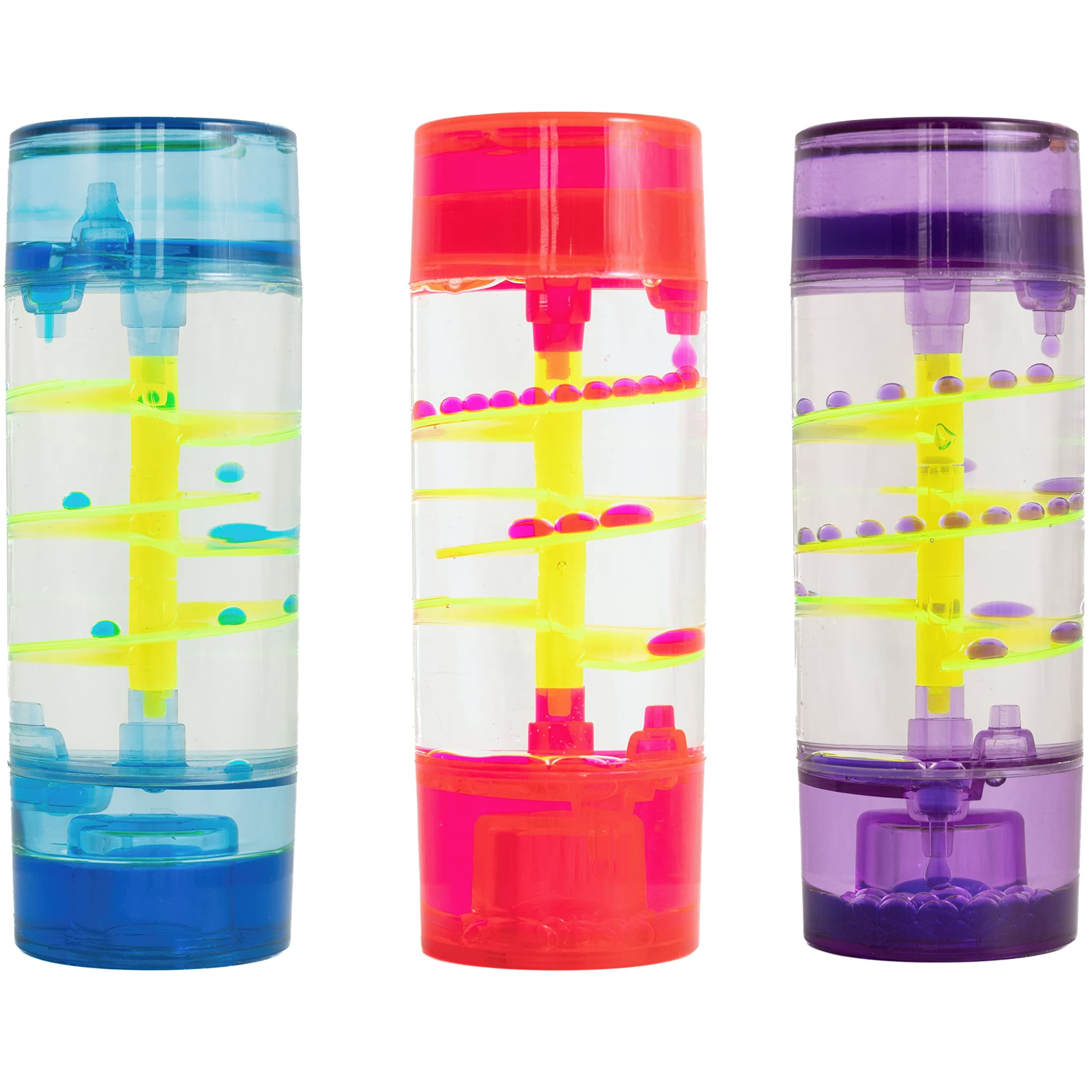 VIRTUENITY Liquid Sensory Spiral Dot Timer for Autism, ADHD, Stress Relief, Anxiety - Blue