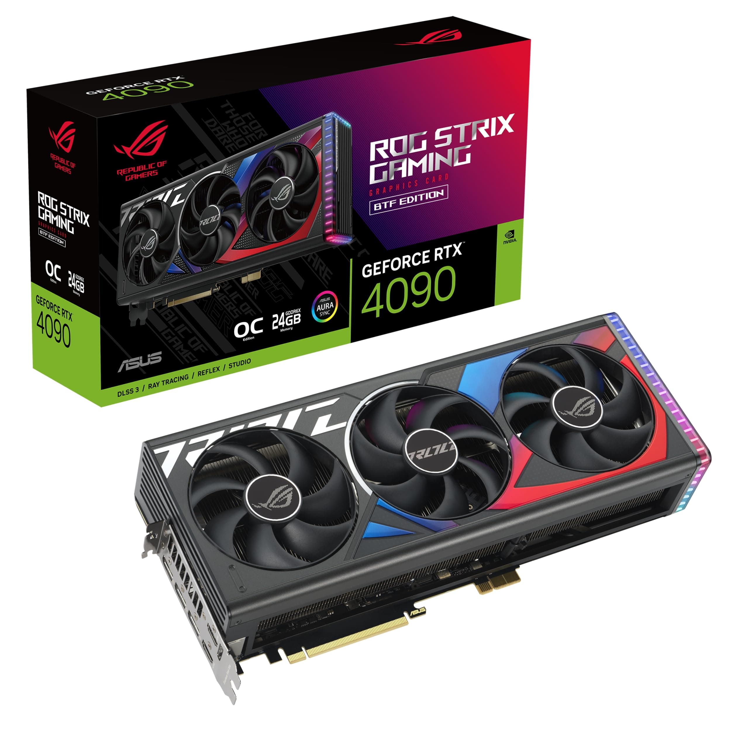 ASUS ROG Strix NVIDIA GeForce RTX 4090 BTF OC Edition 24GB GDDR6X Graphic Card