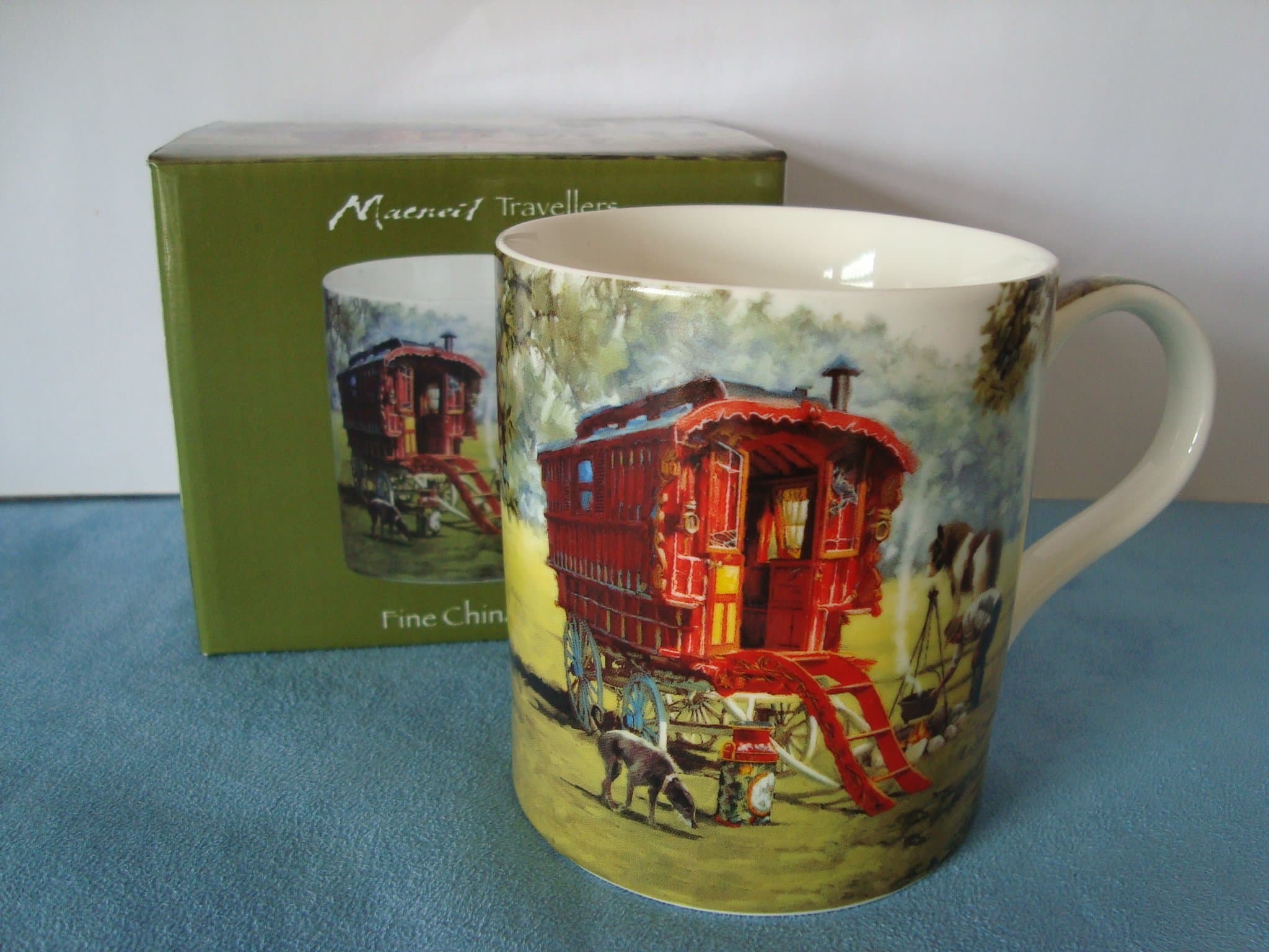 Gypsy Traveller Red Wagon Mug Macneil Collection