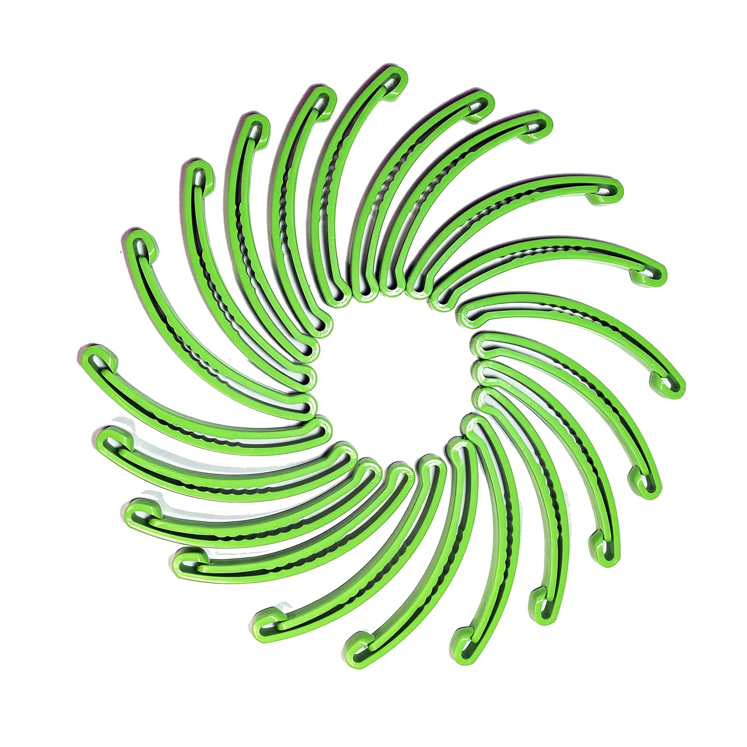 100-Pack 3.3 inch MRI Safe Full Plastic Disposable Hair Fixation Binding Barrettes Clips MRI Technician Disinfectable Non-ferrous Accessories